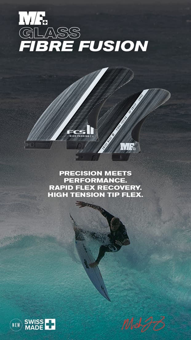 FCS II MF Glass Fibre Fusion Tri Fins - Smoke