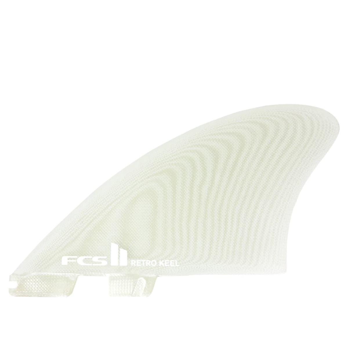 FCS II Retro Keel PG Twin Fins - Clear 2