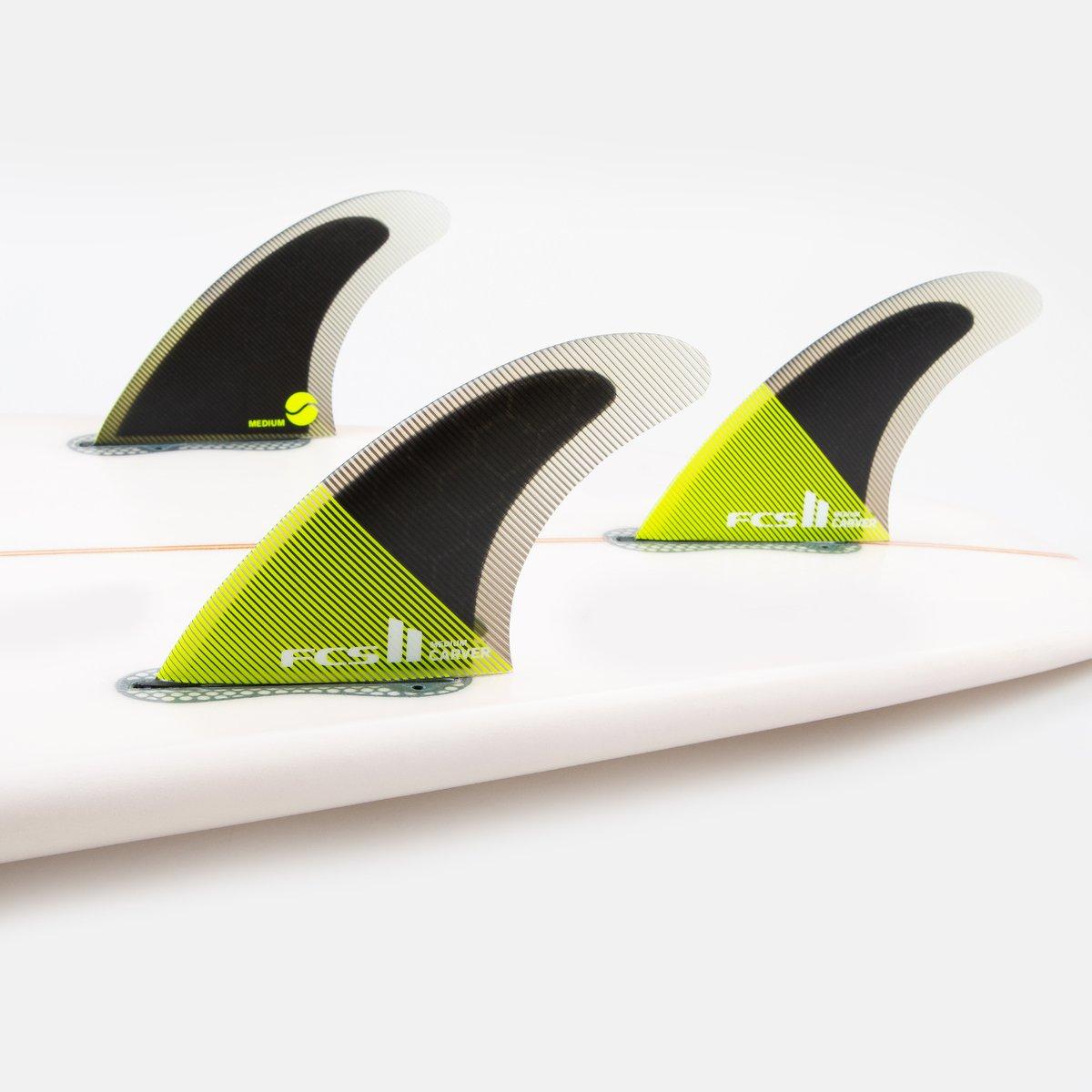 FCS II Carver PC Acid/Black Tri Fins - XL 2