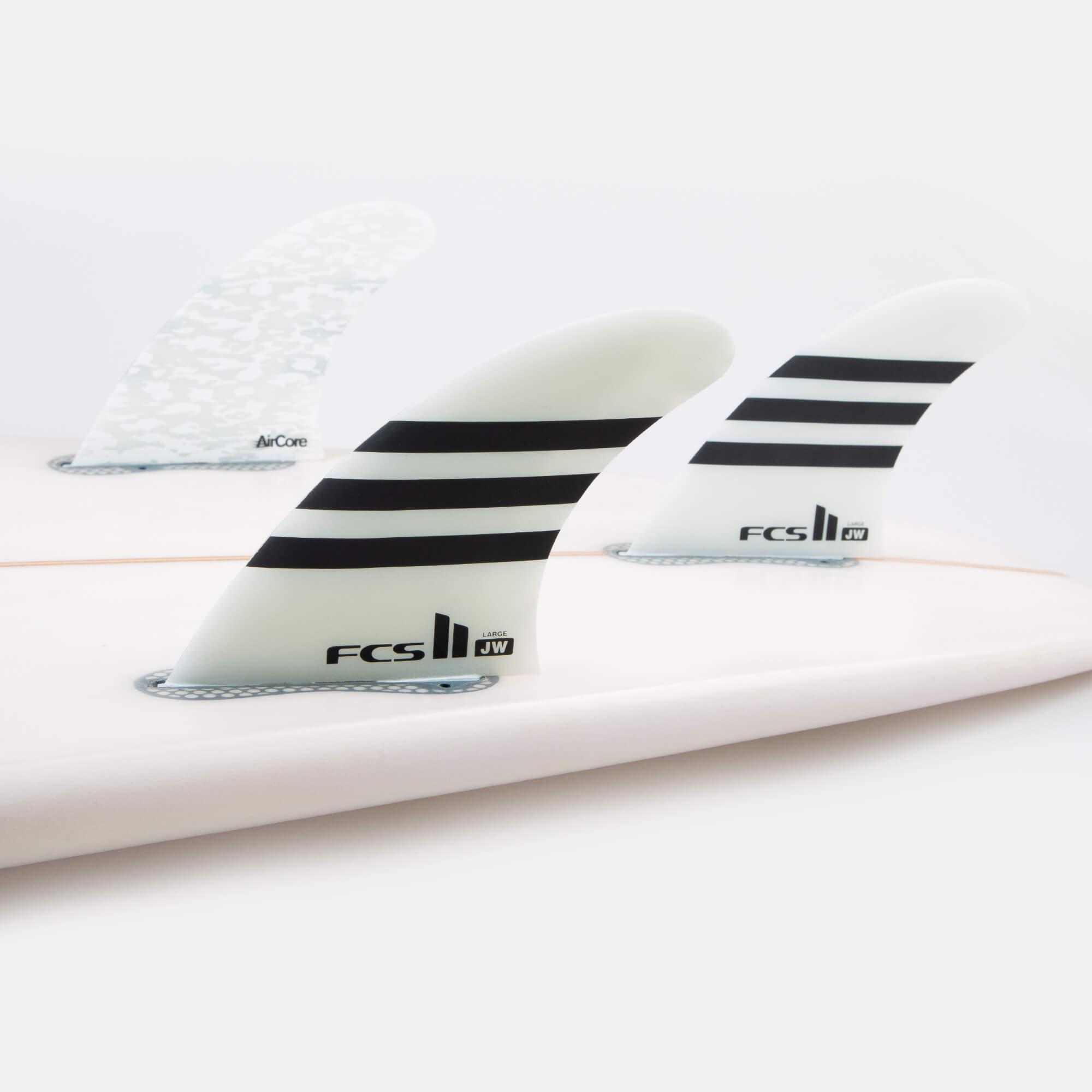 FCS II Julian Wilson PC Tri Fins - Black/White - XS 3