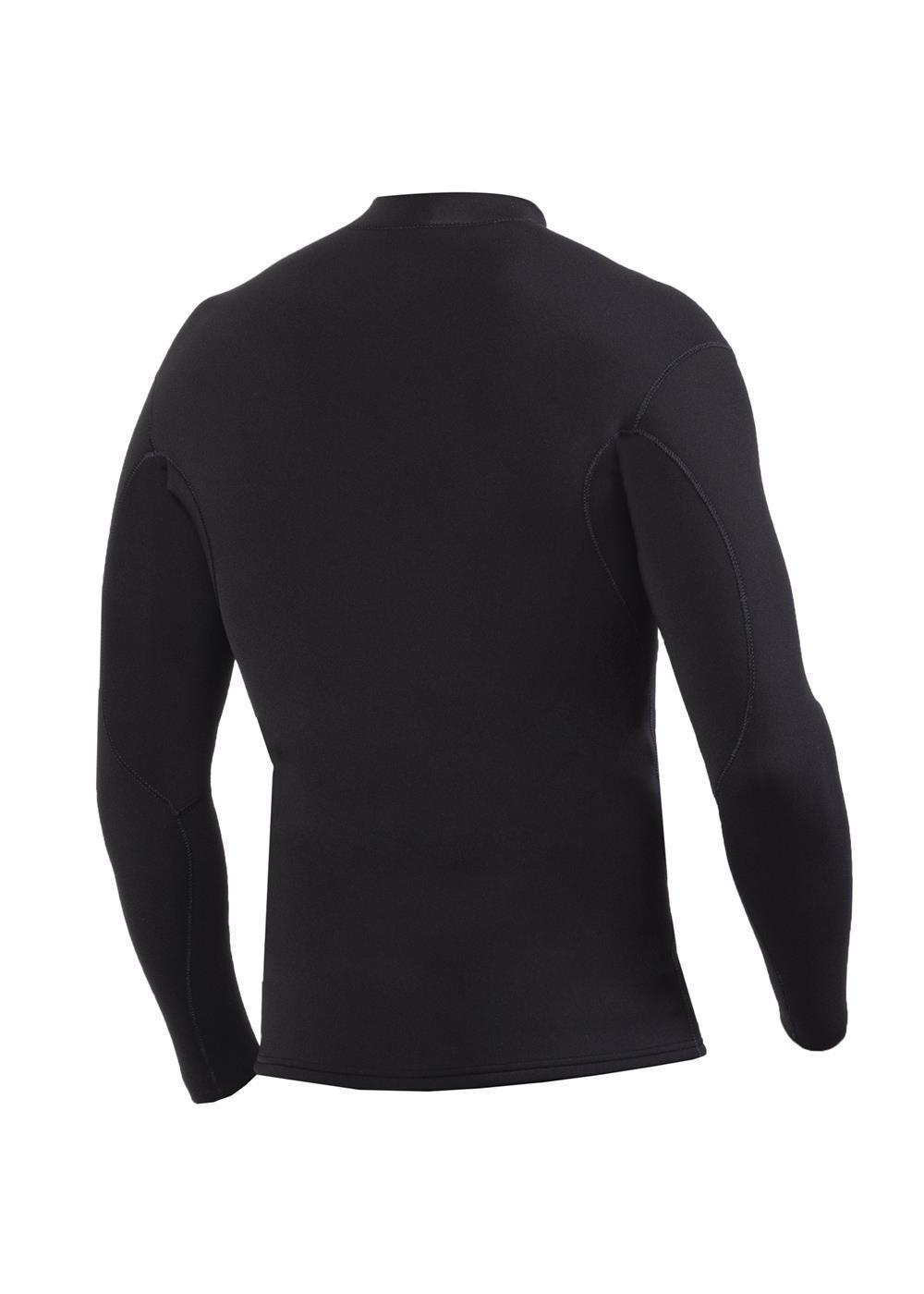 Solid Sets 2mm Front Zip Jacket - Black 2