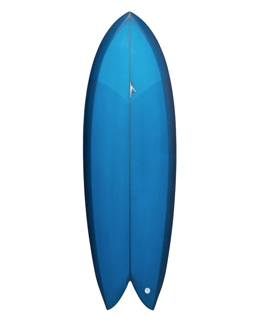 Thomas Fish Surfboard - deck - blue