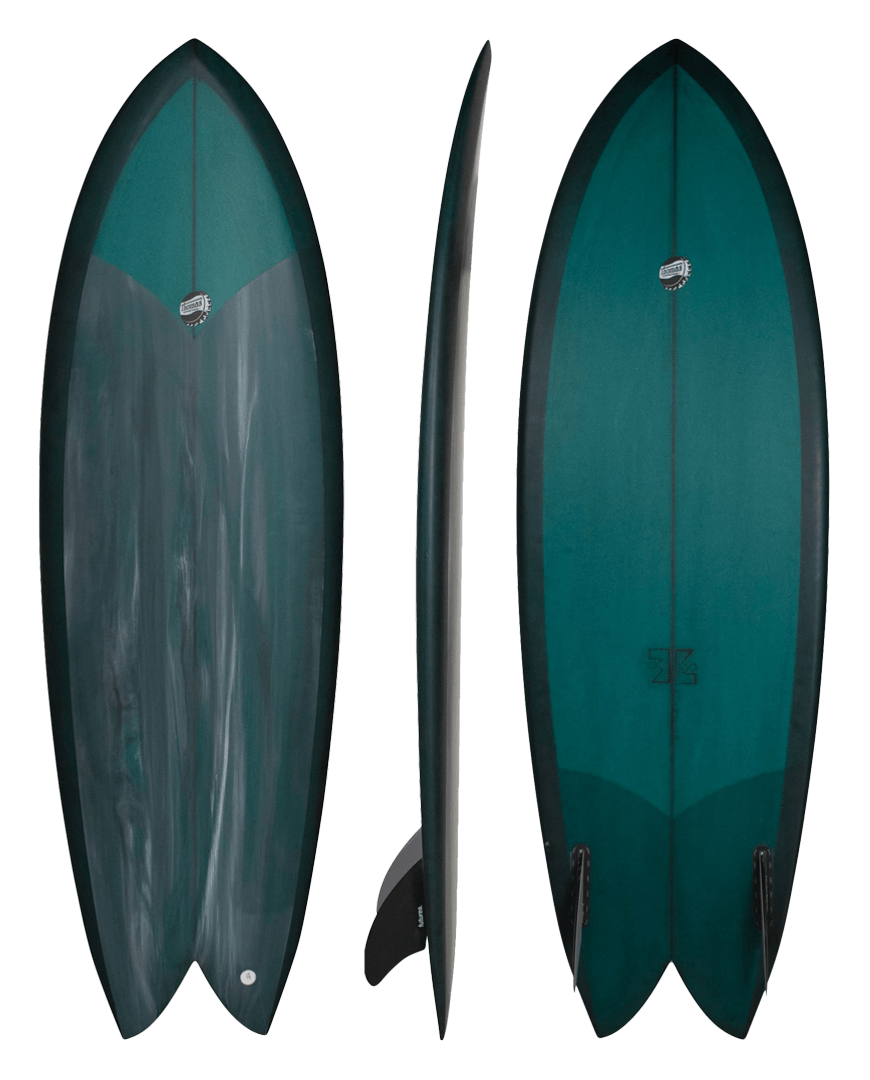 Thomas Fish Surfboard - Dark Green