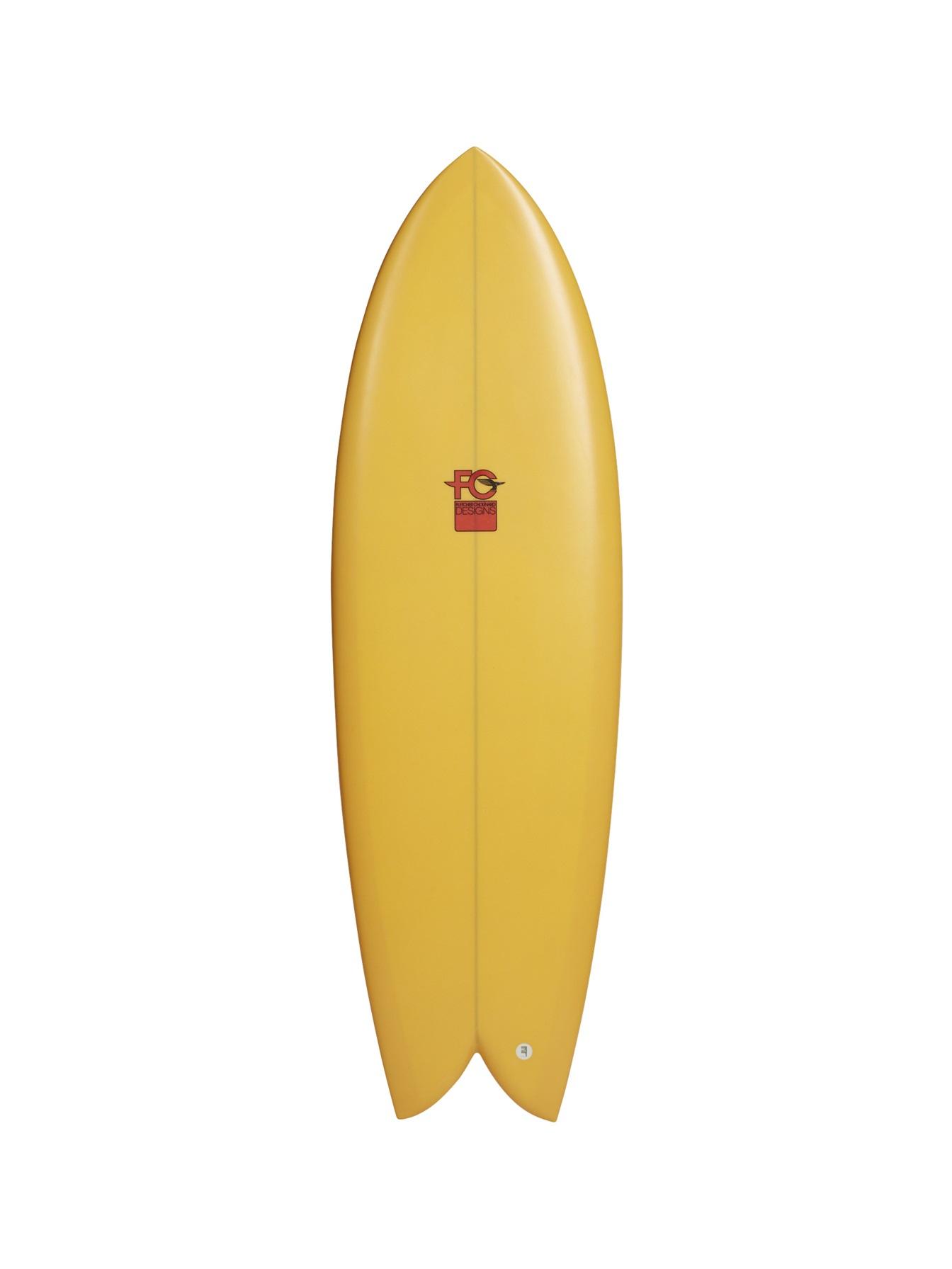 Fish - Peach Orange (FCD Surfboards) - 5' 4" x 19.27 x 2.26 x 28L - Futures 2