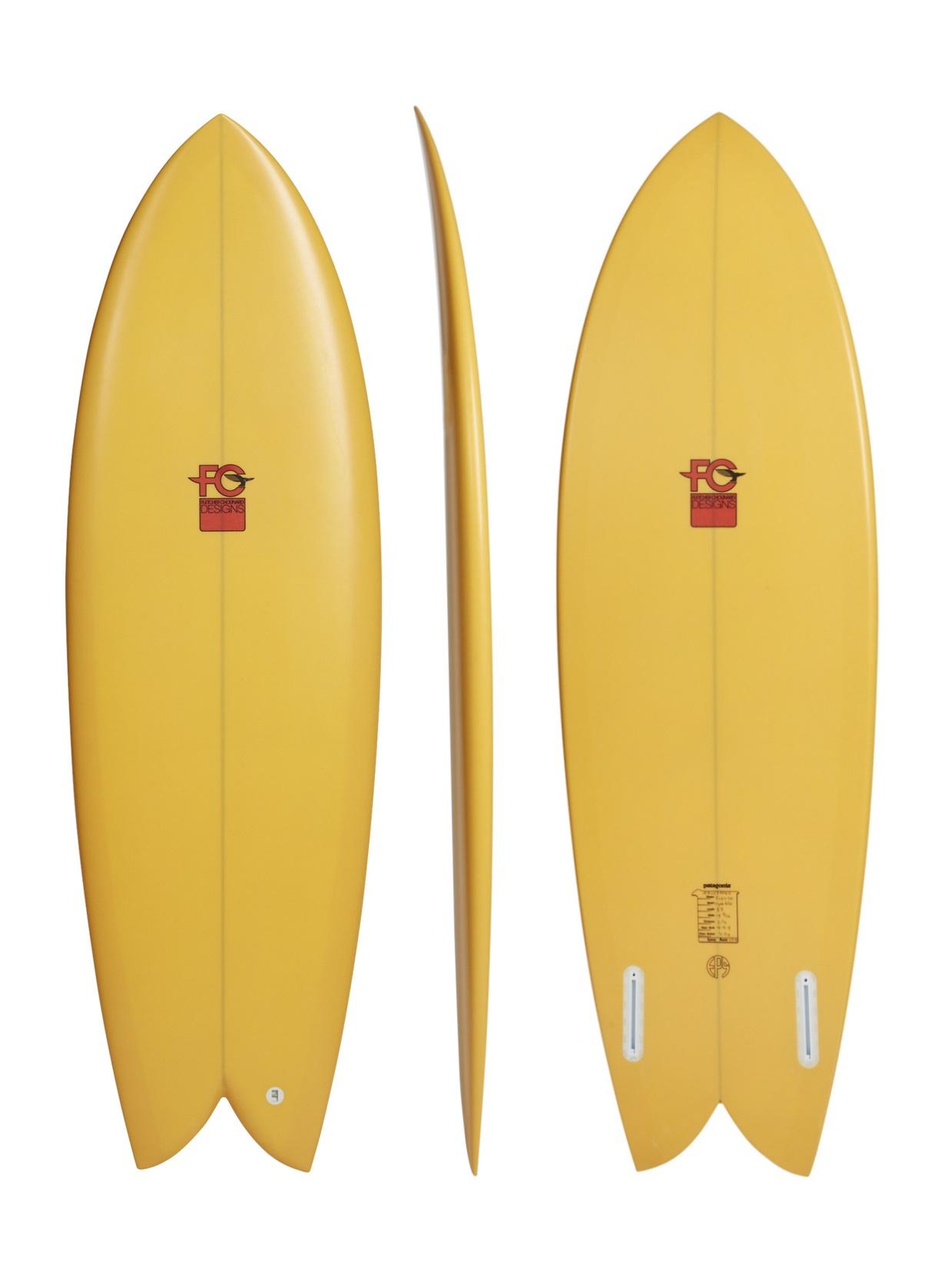 Fish - Peach Orange (FCD Surfboards) - 5' 4" x 19.27 x 2.26 x 28L - Futures 1
