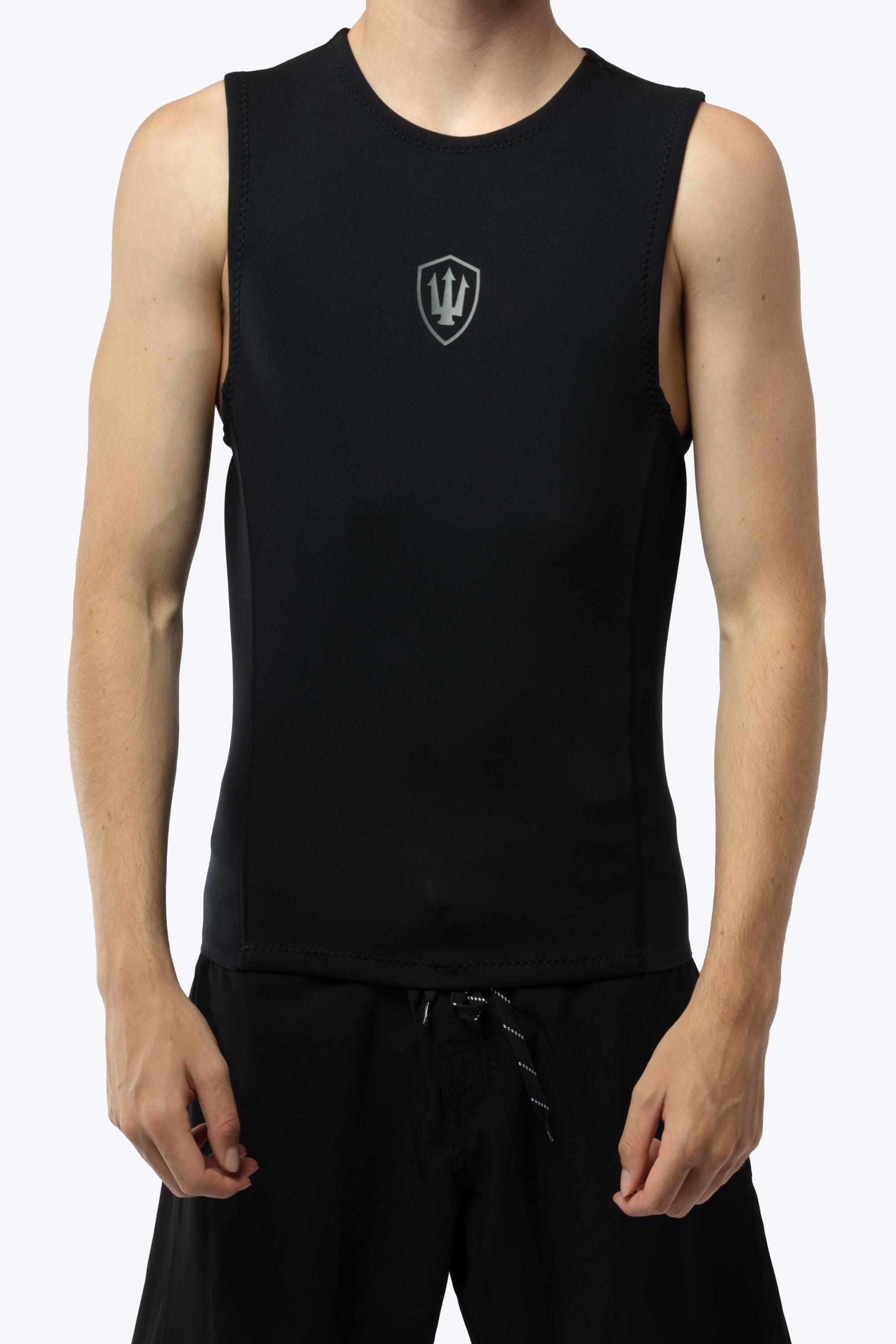 FK Surf Mens 1mm Sleeveless Vest - Black