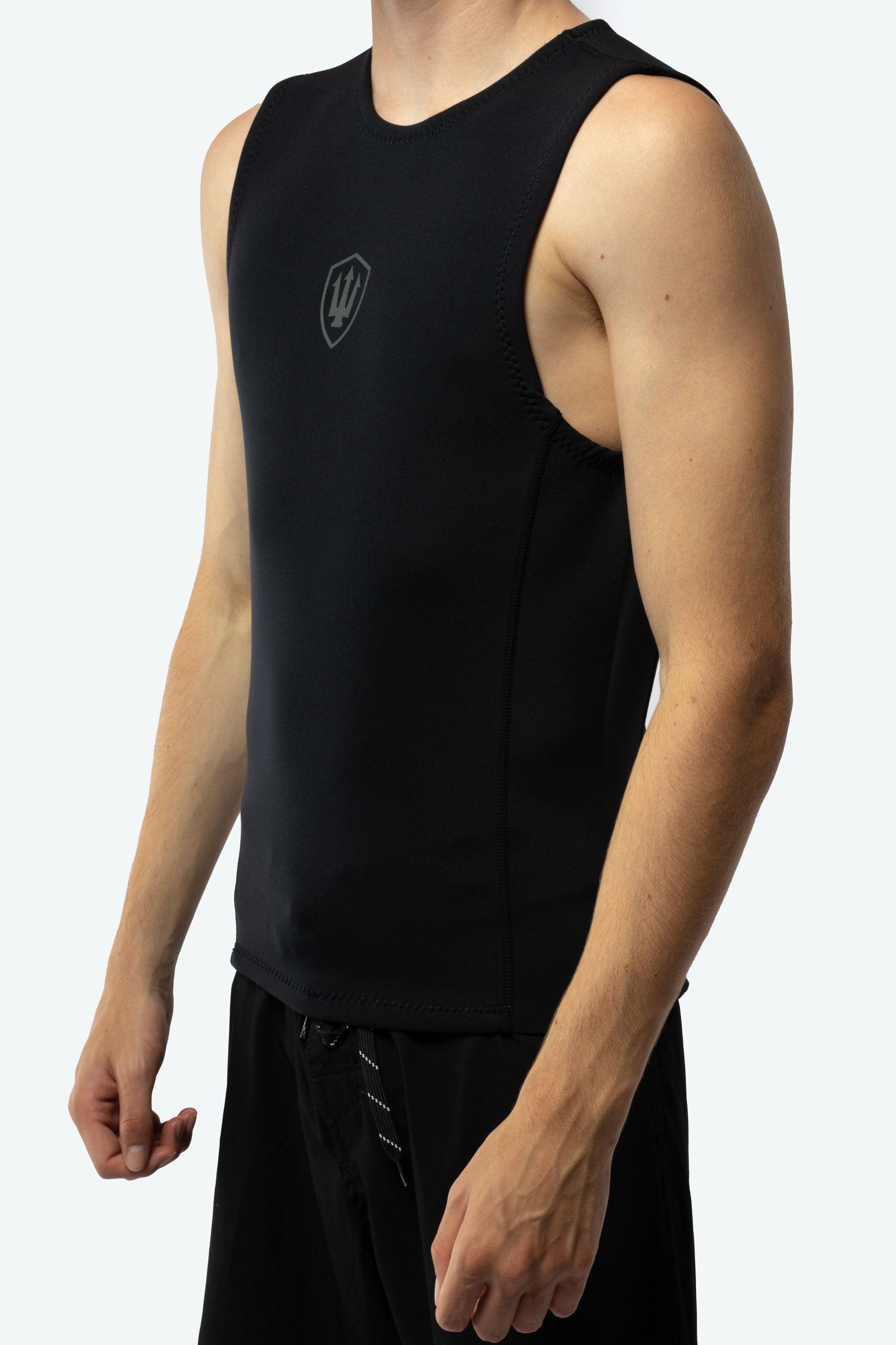 FK Surf Mens 1mm Sleeveless Vest - Black