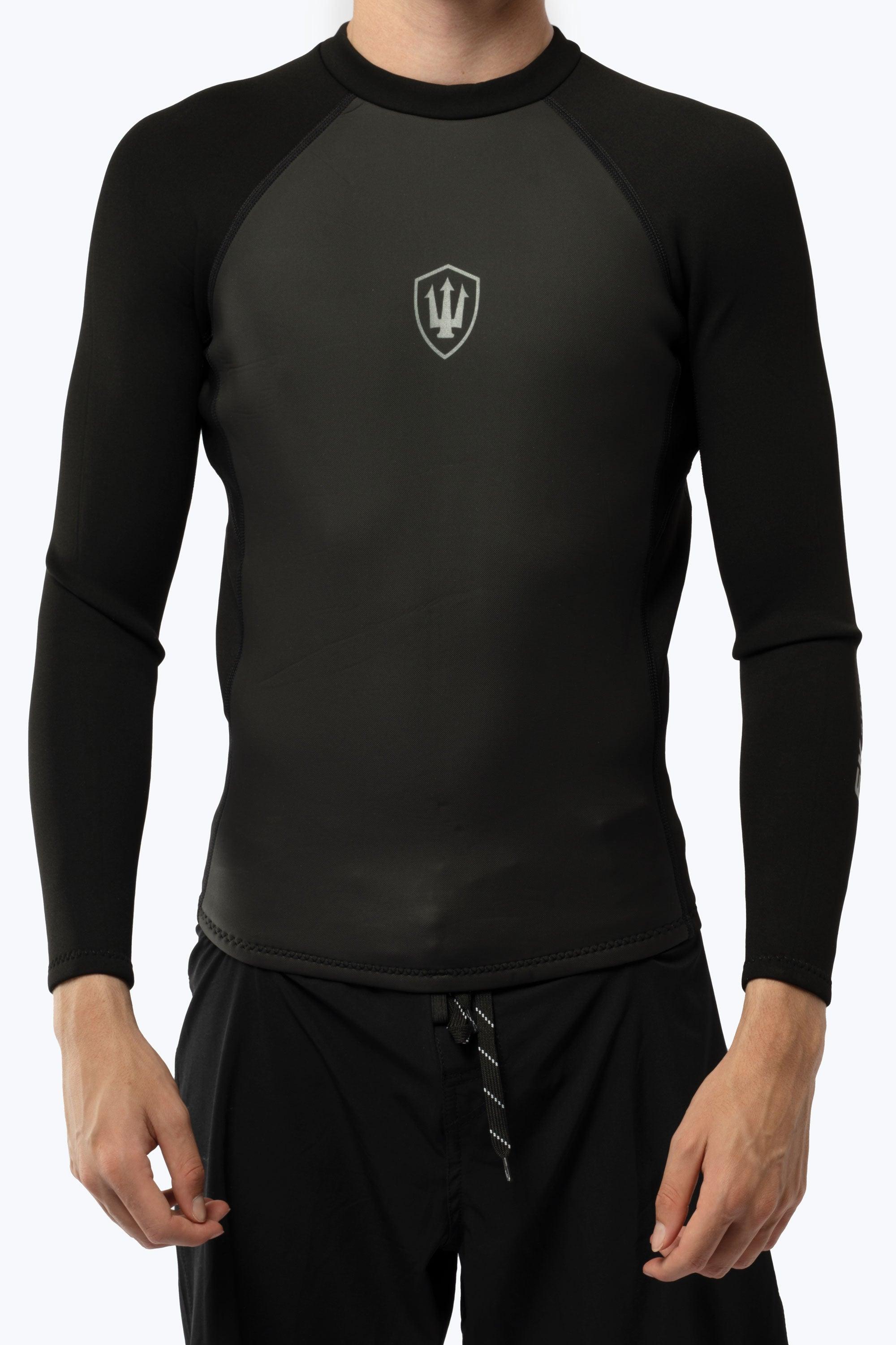 FK Surf Mens LS Zip Vest - Black