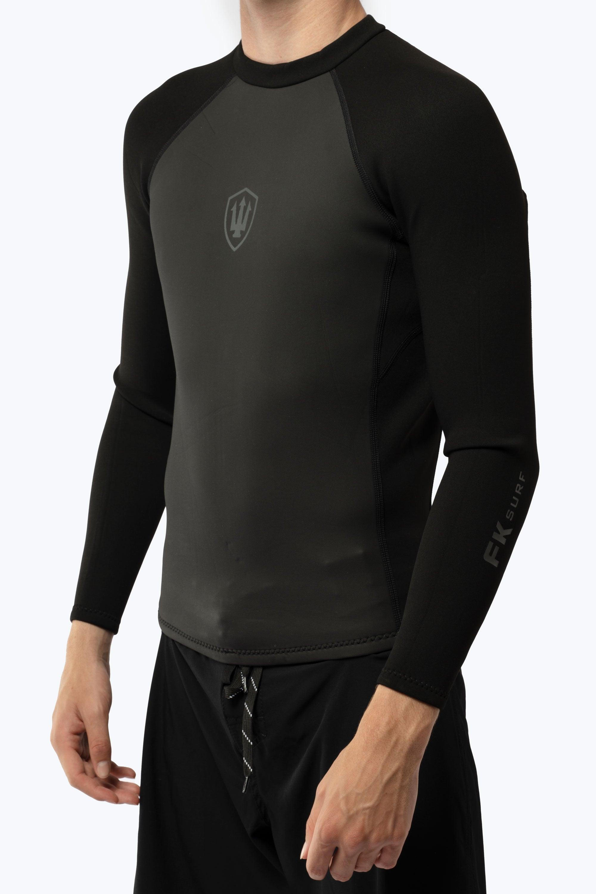 FK Surf Mens LS Zip Vest - Black