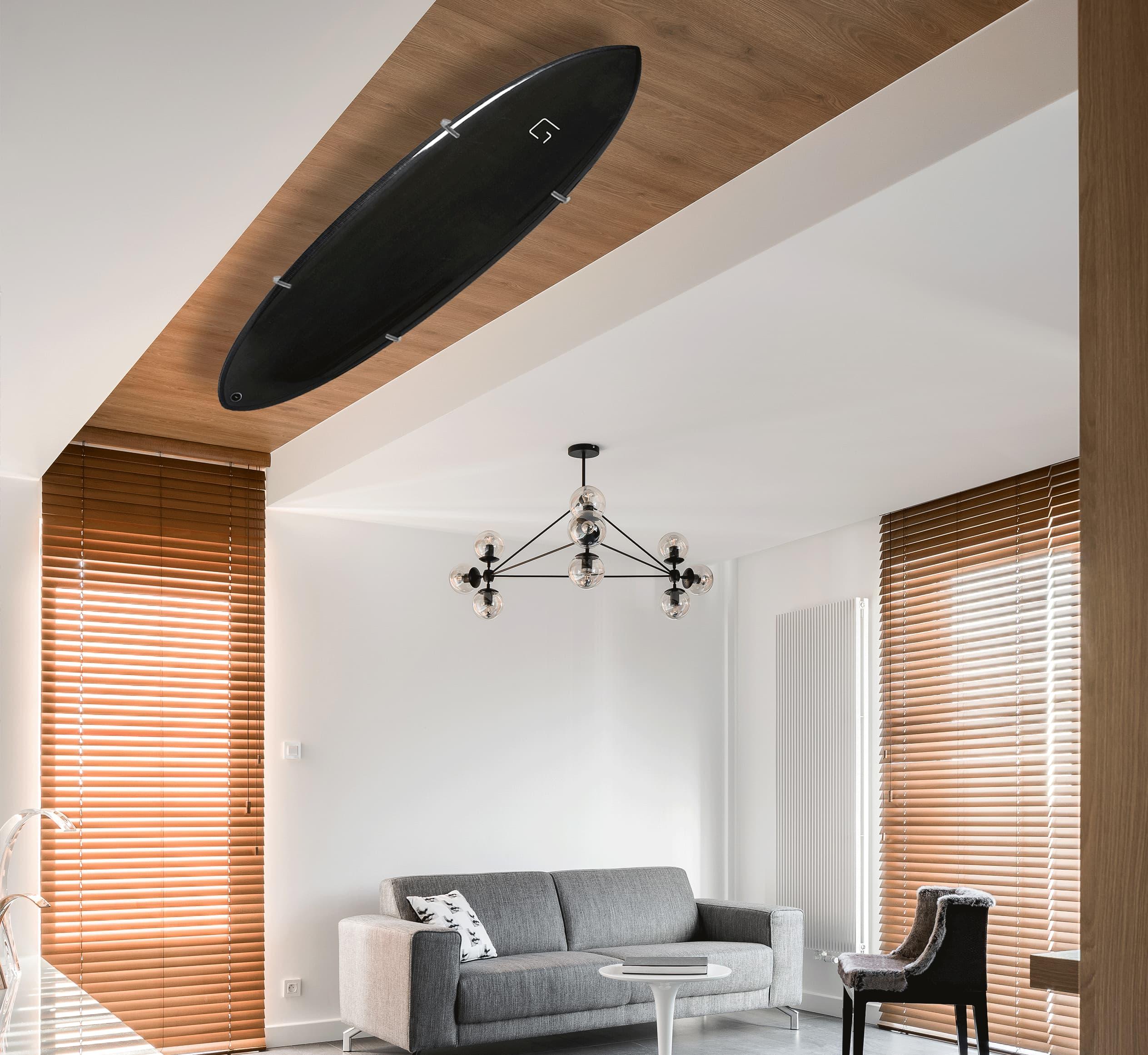 Ghost Racks Ceiling Mount Black Surfboard