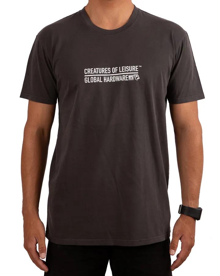 Global Hardware SS Tee - Washed Black
