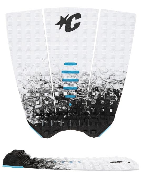Mick Fanning Tail Pad - White Fade Black Blue 2