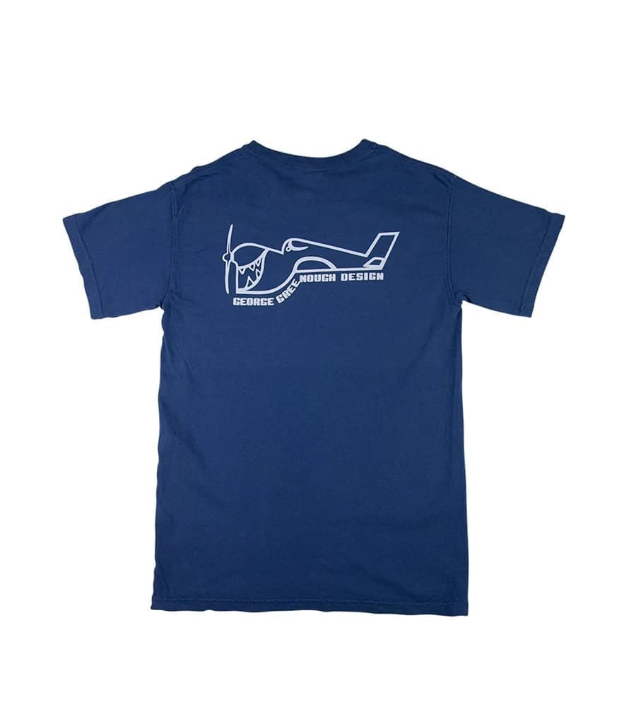 Greenough Airplane Tee - Cobalt