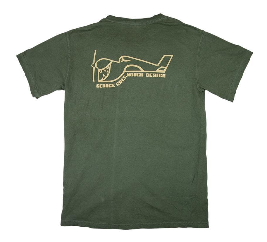 Greenough Airplane Logo T-Shirt - Sage