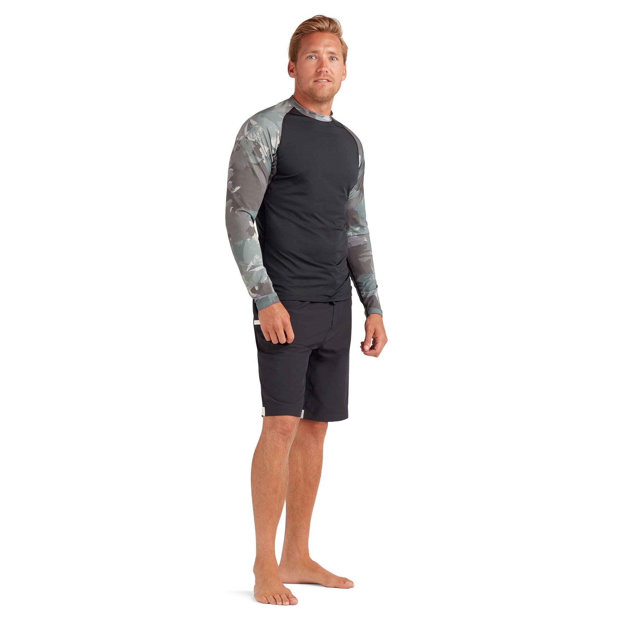 HD Snug Fit Long Sleeve Rashguard Crew - Apex Camo Small 