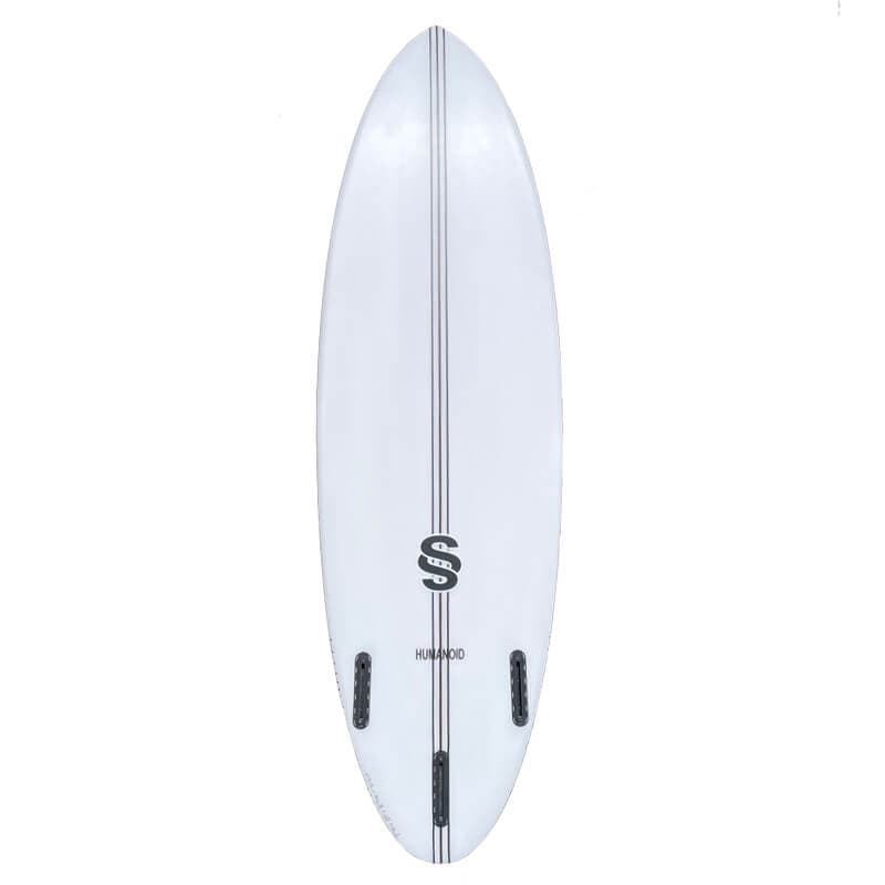 SMTH Shapes Humanoid Surfboard - bottom tinted
