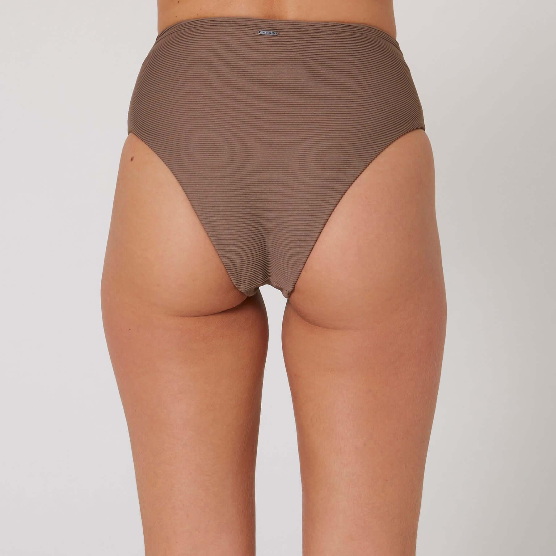 Hyams-Rib Retro Hi Pant - Mocha