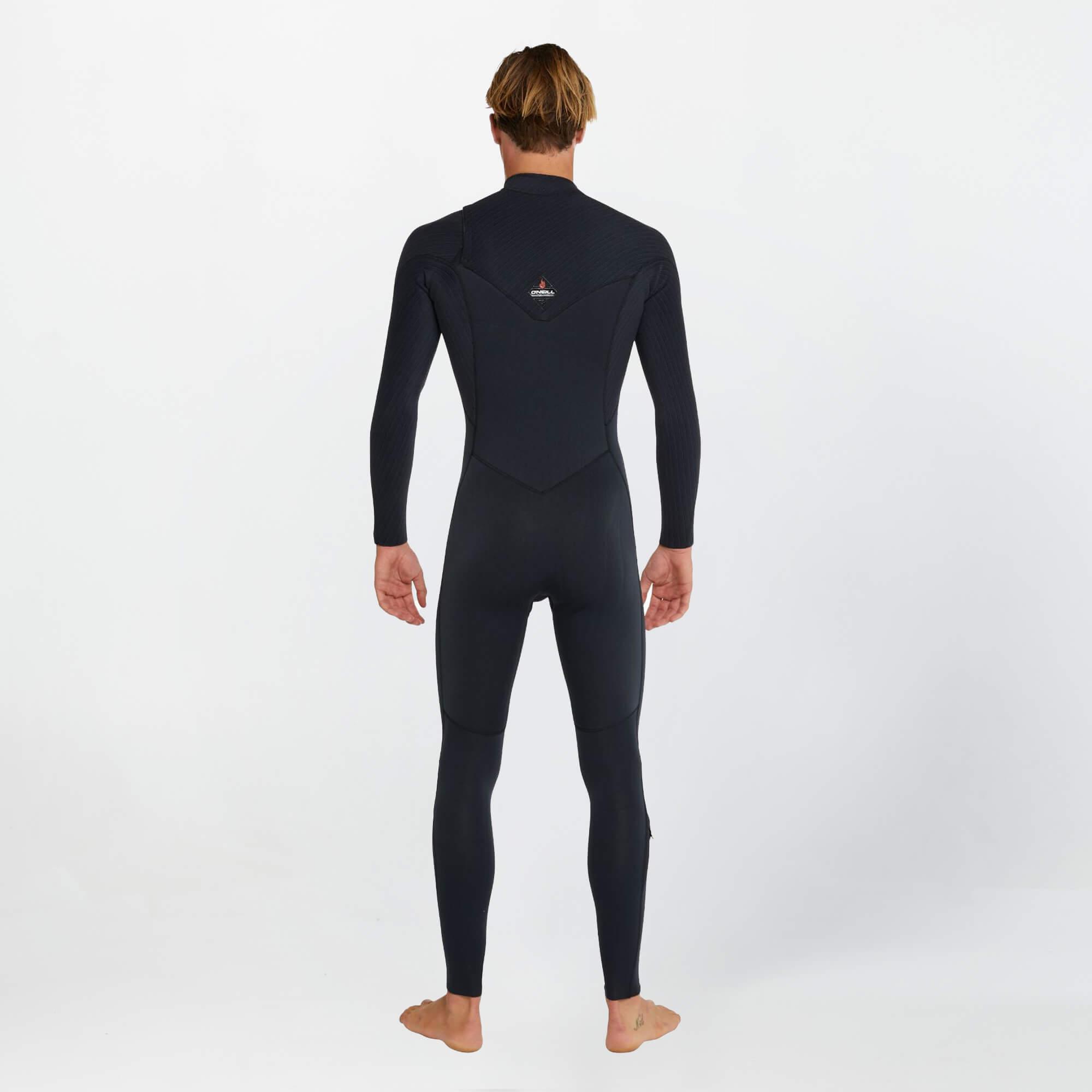 HyperFire 3/2mm Steamer Chest Zip Wetsuit - Black