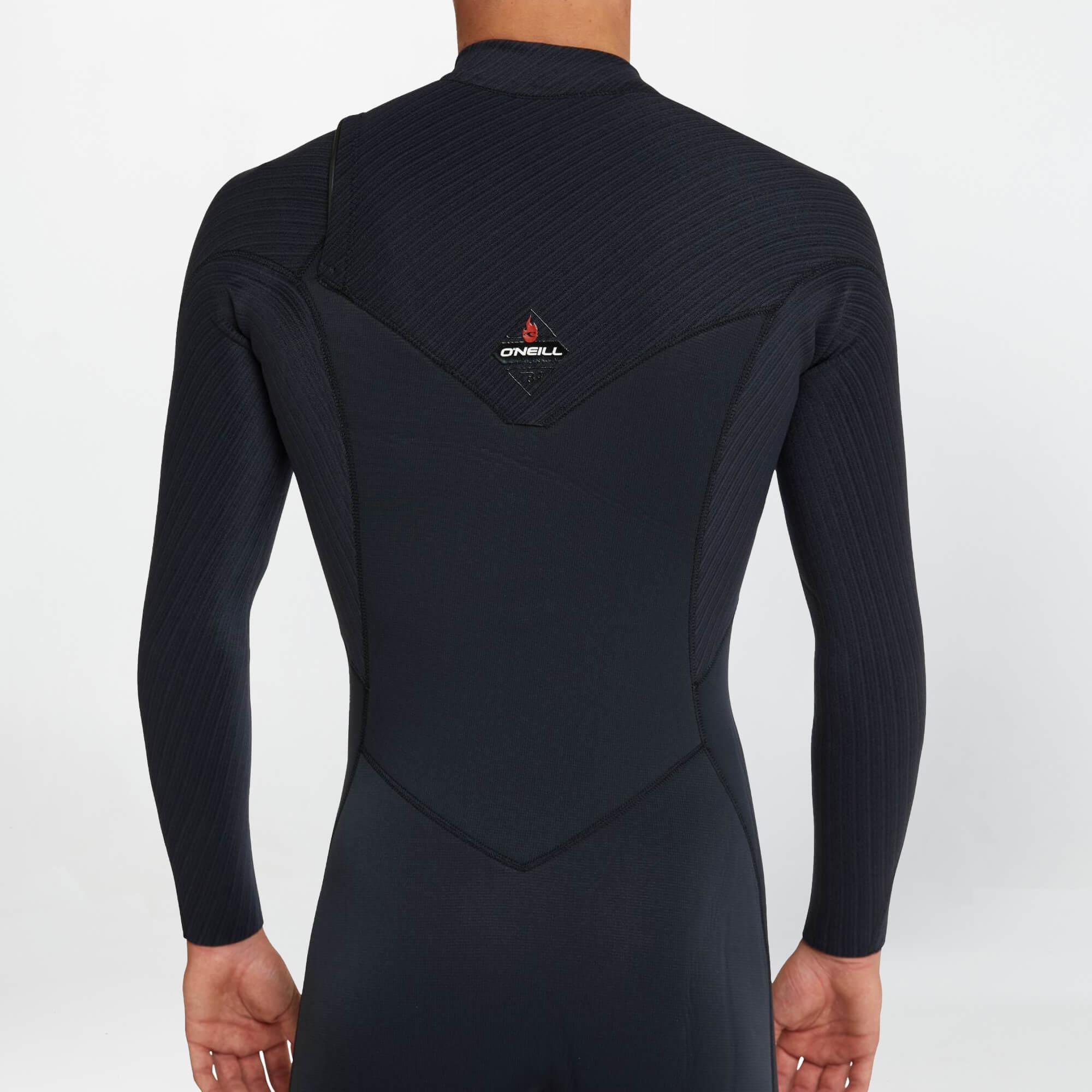 HyperFire 3/2mm Steamer Chest Zip Wetsuit - Black