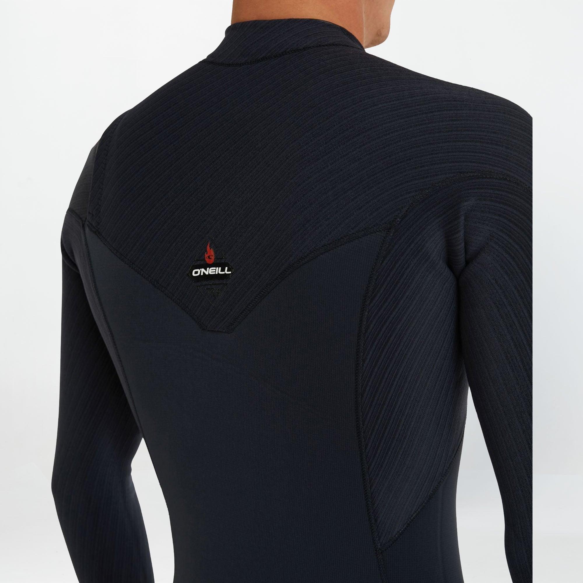 HyperFire 3/2mm Steamer Chest Zip Wetsuit - Black
