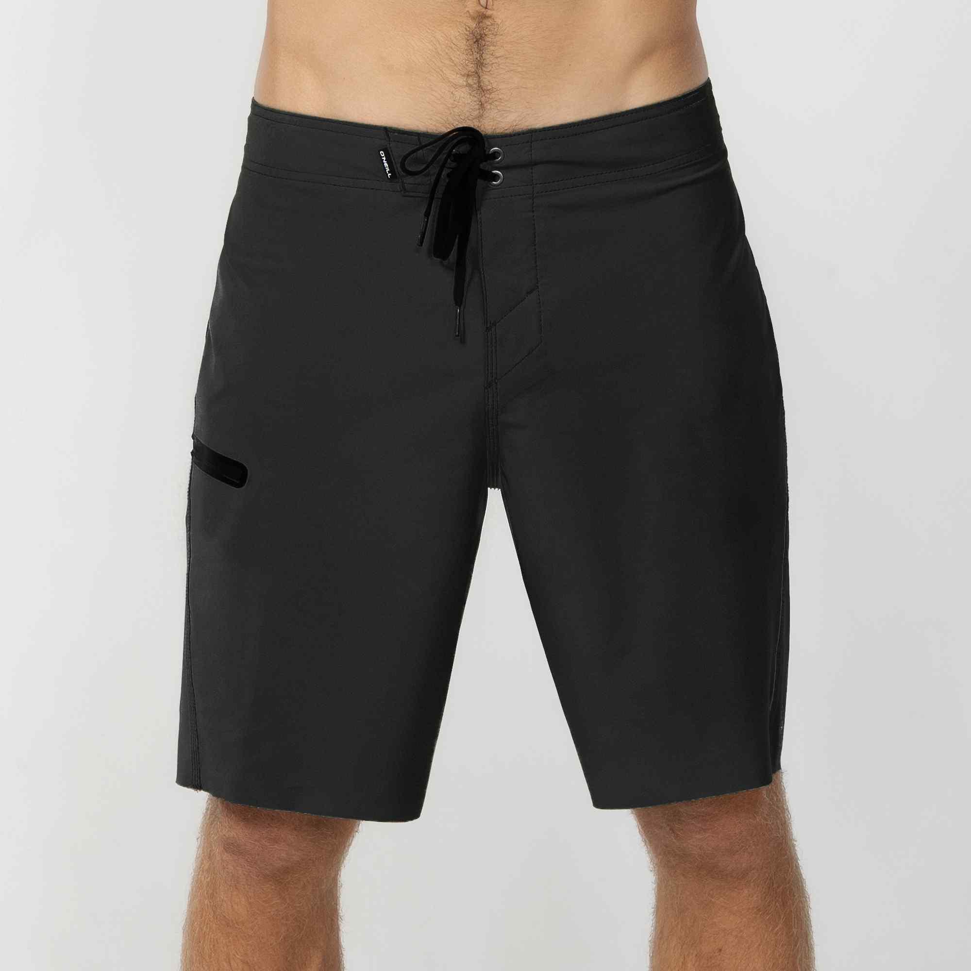 Front view of Black Boardshorts