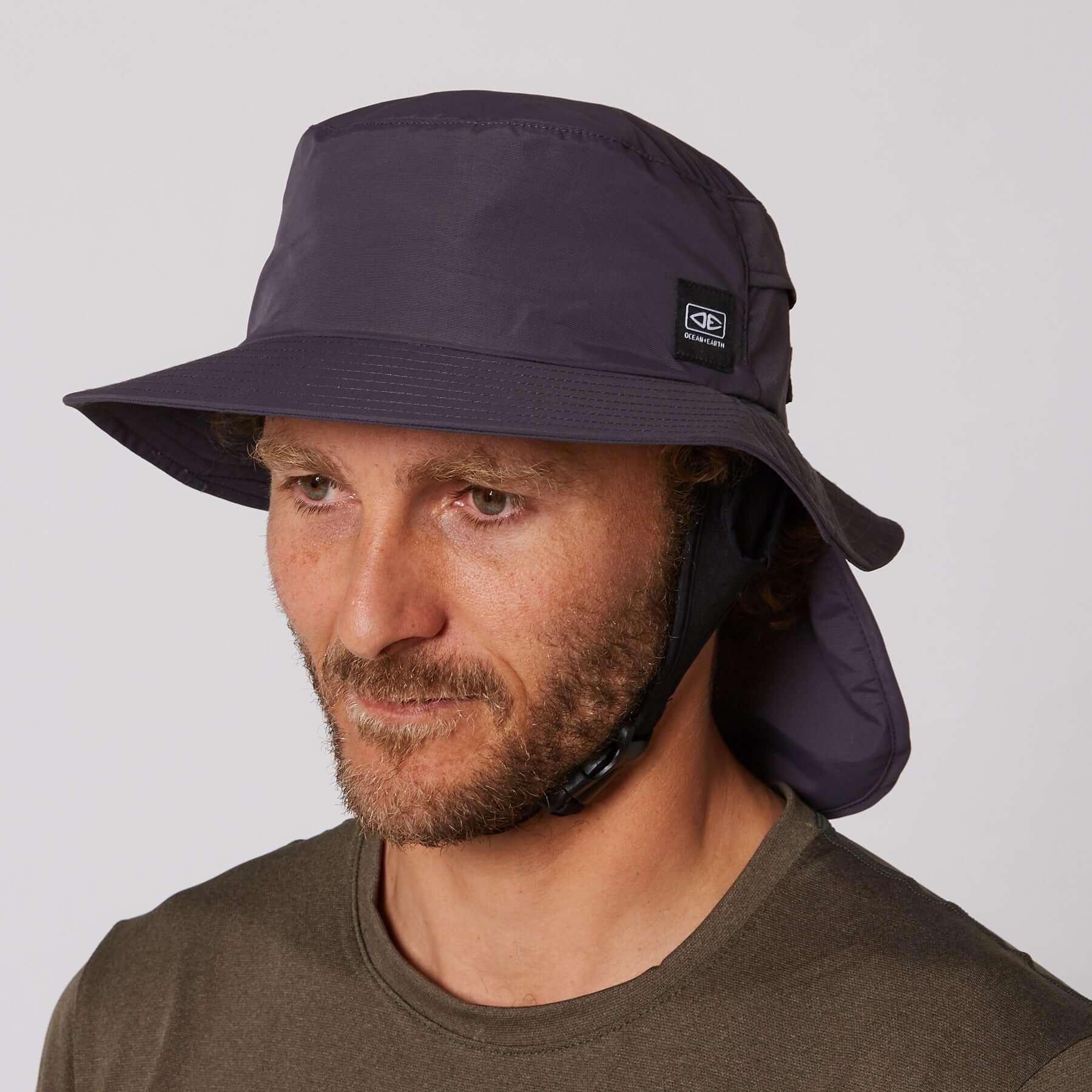 Indo Stiff Peak Surf Hat - Charcoal