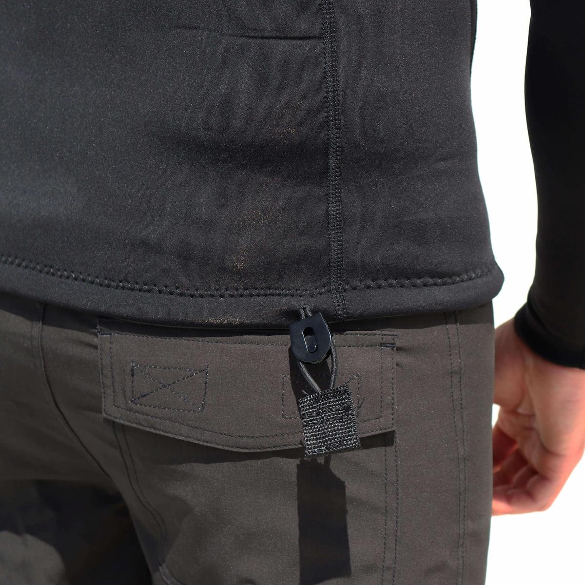 Inner Relm Bonfire Long Sleeve Hemp Tee stitching