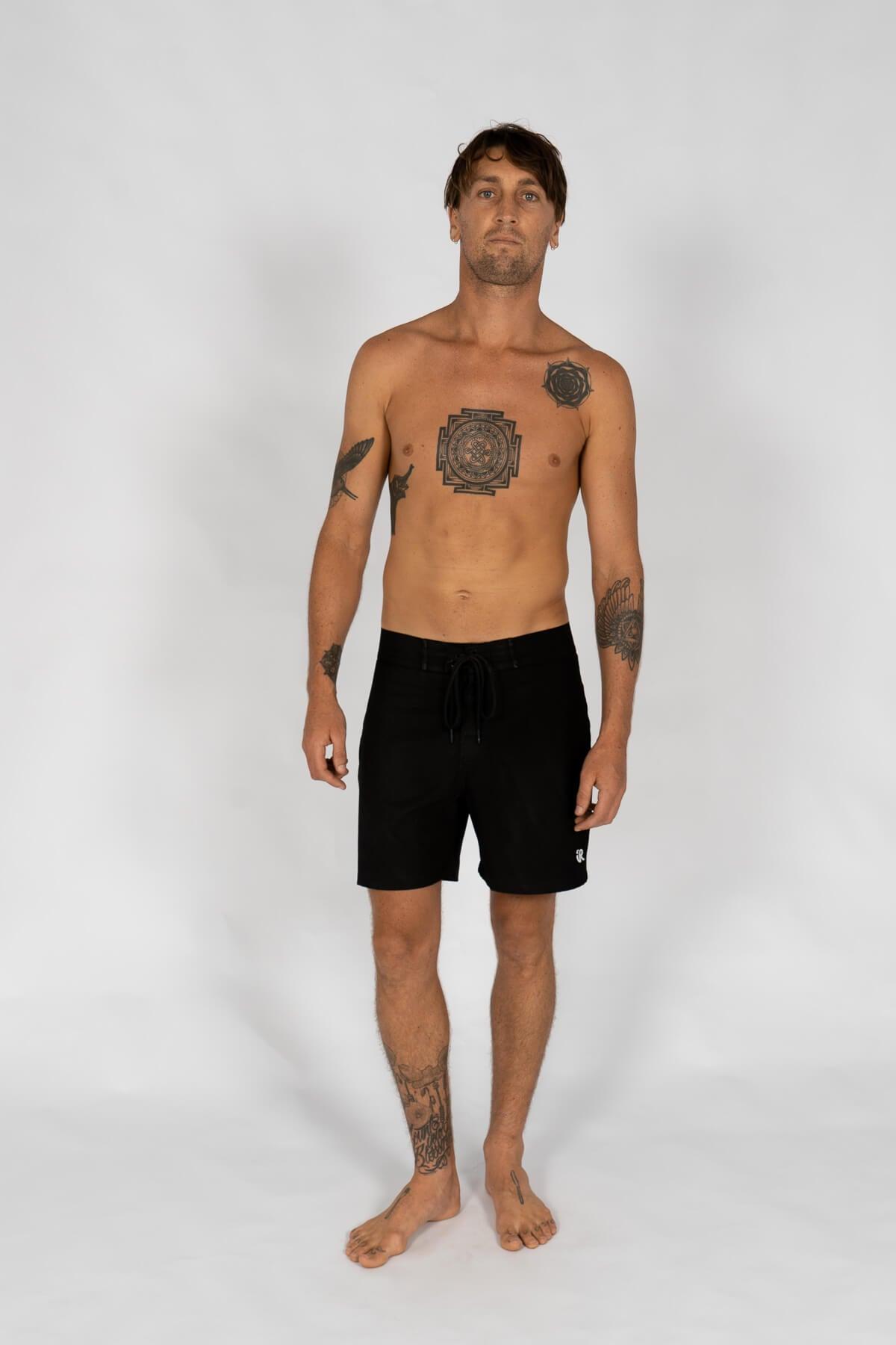 Inner Relm Swoopy Boys Trunks front on model
