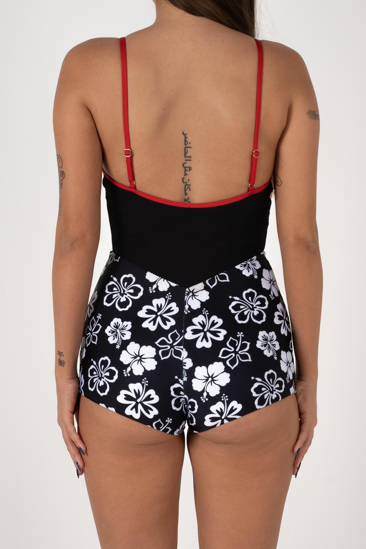 Back view surf suit