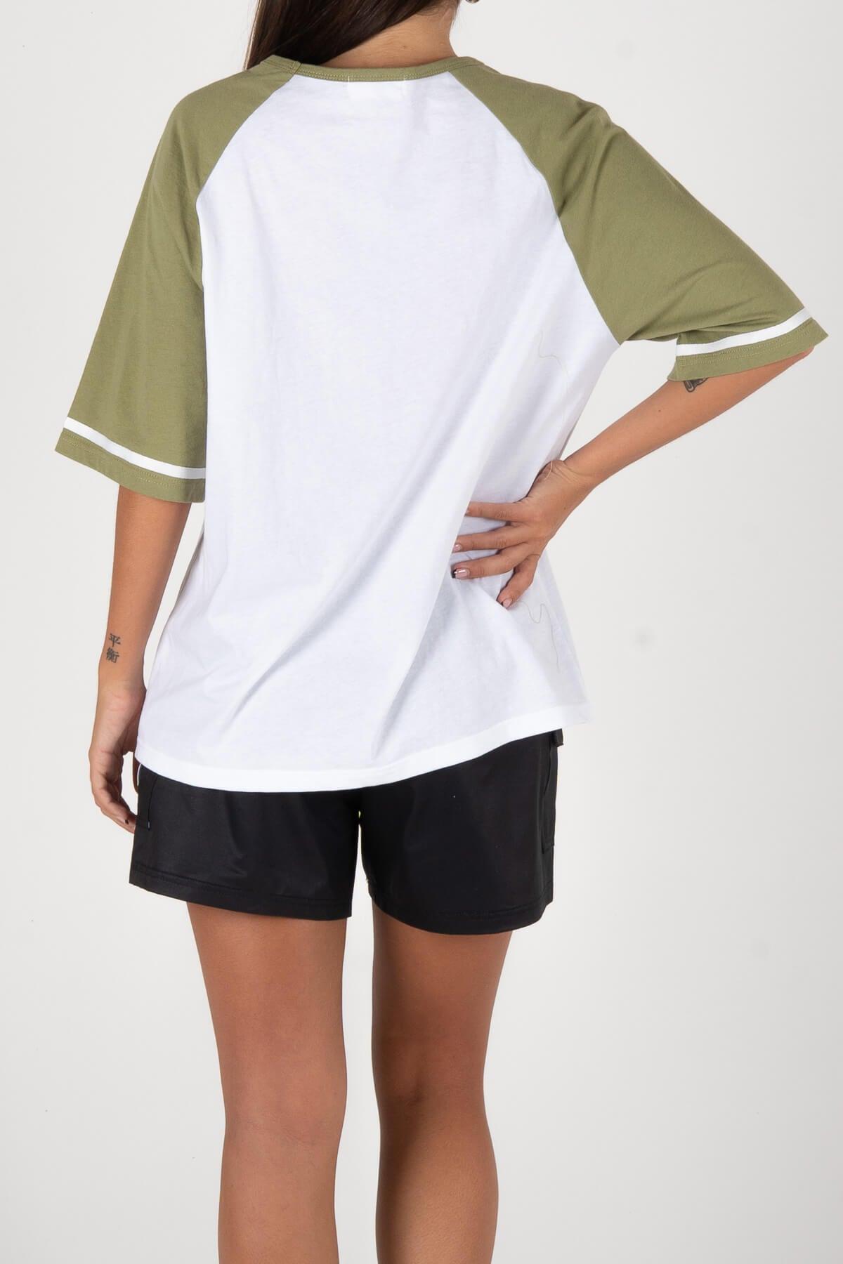 ChillZone Raglan Tee - White/green