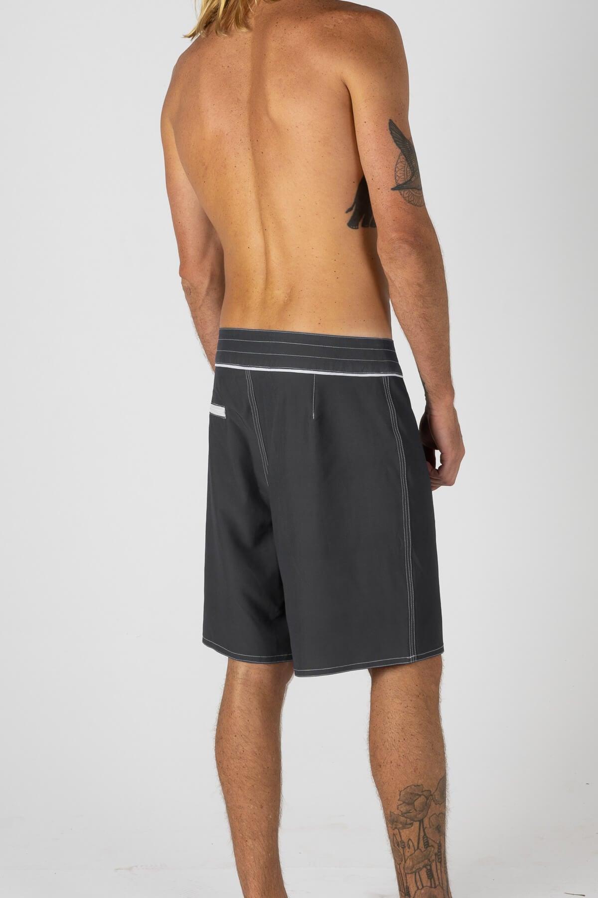 Back angle view of trunks