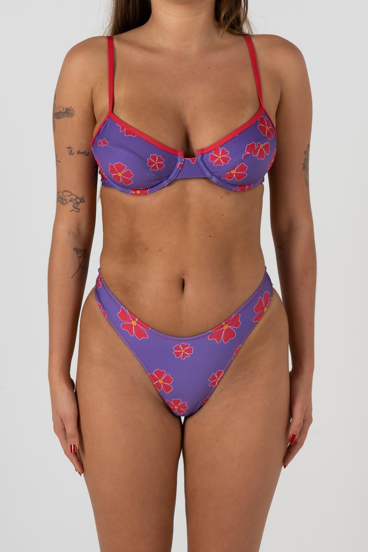 Close-up front view of bikini