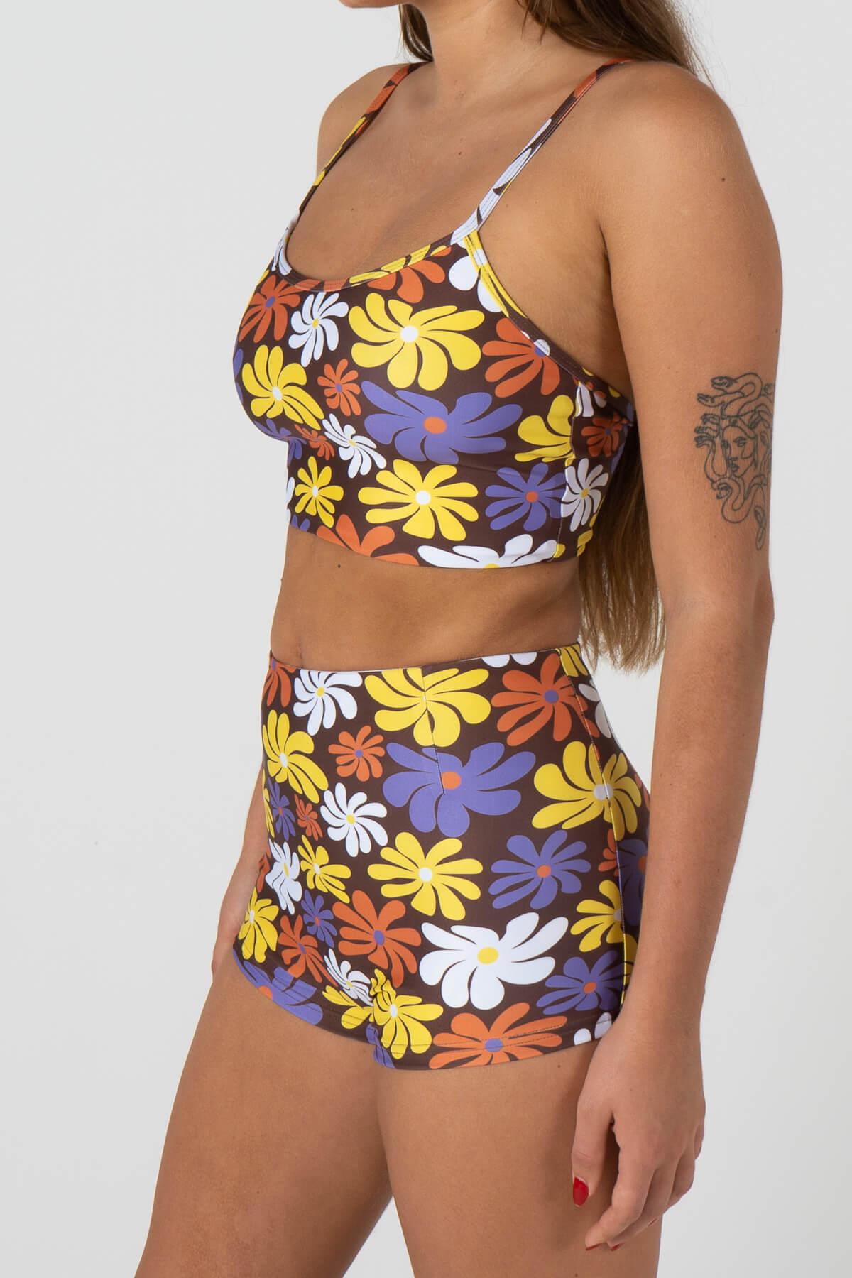 Confidence Shorts | Choc Flower
