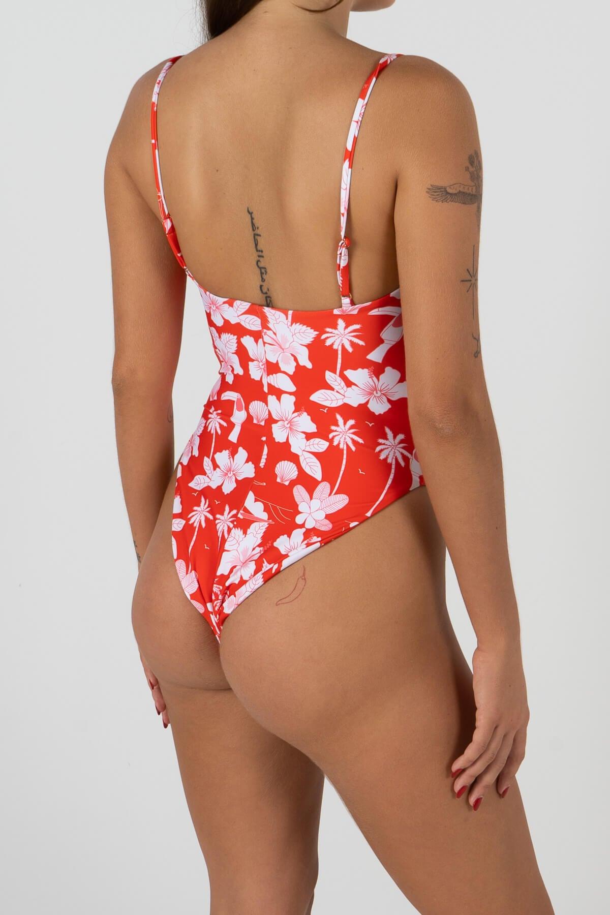 Back angle view swimsuit