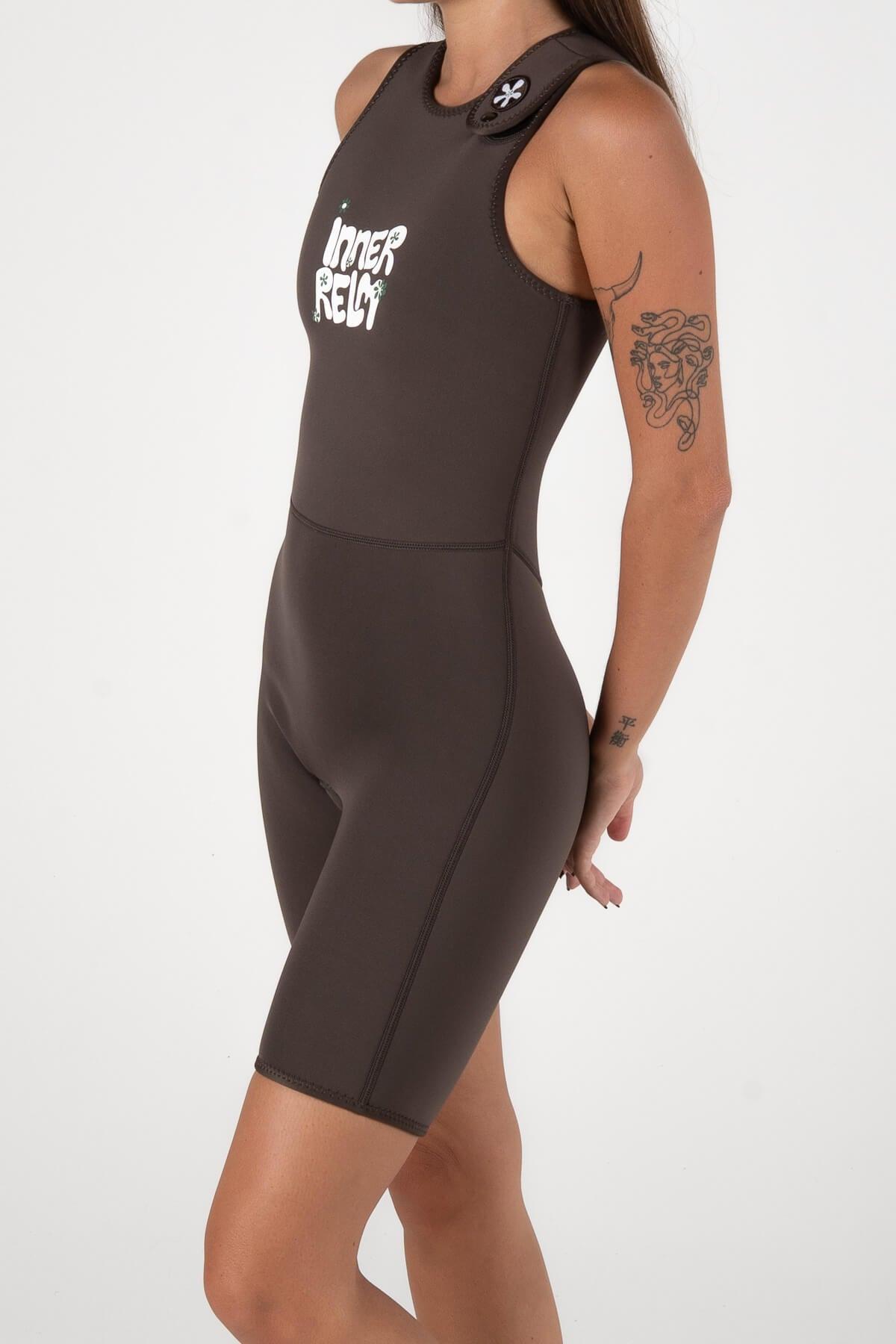 Green wetsuit front view