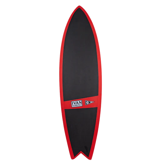 JJF Ivan Florence Fish Softboard - Black Red