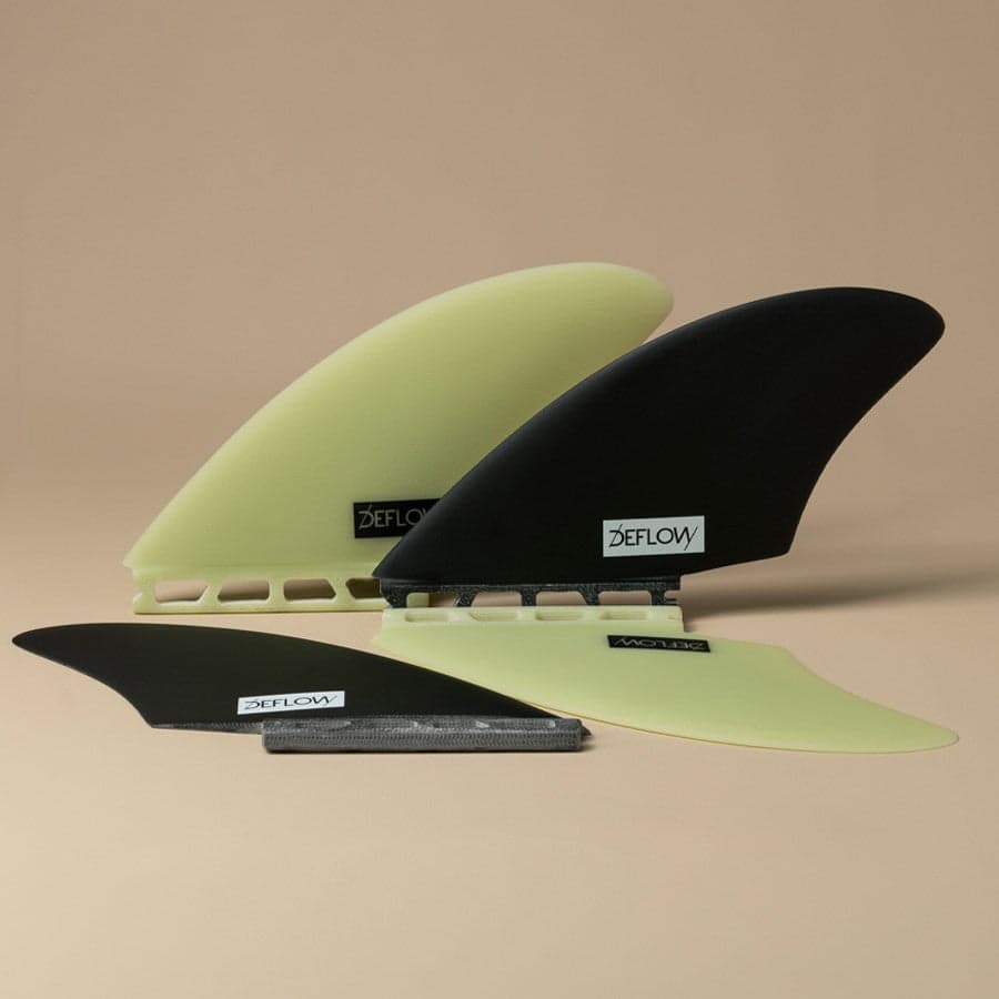 DEFLOW TWIN FINS KEEL - FUTURES | Black