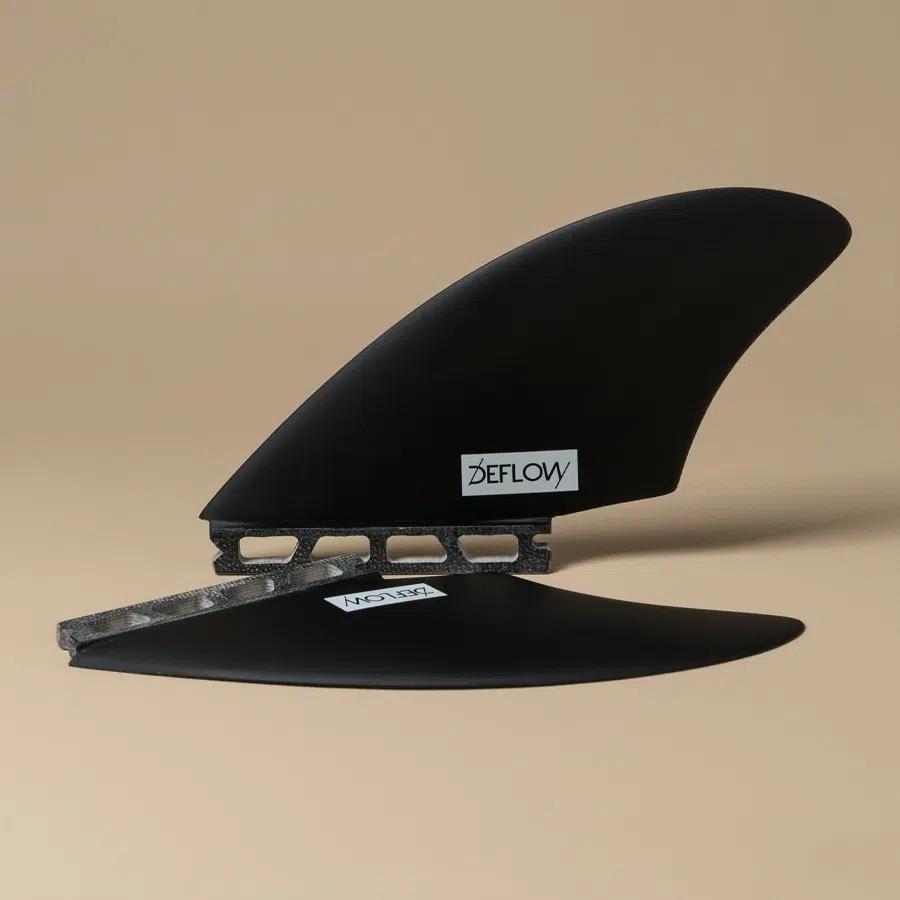 DEFLOW TWIN FINS KEEL - FUTURES | Black