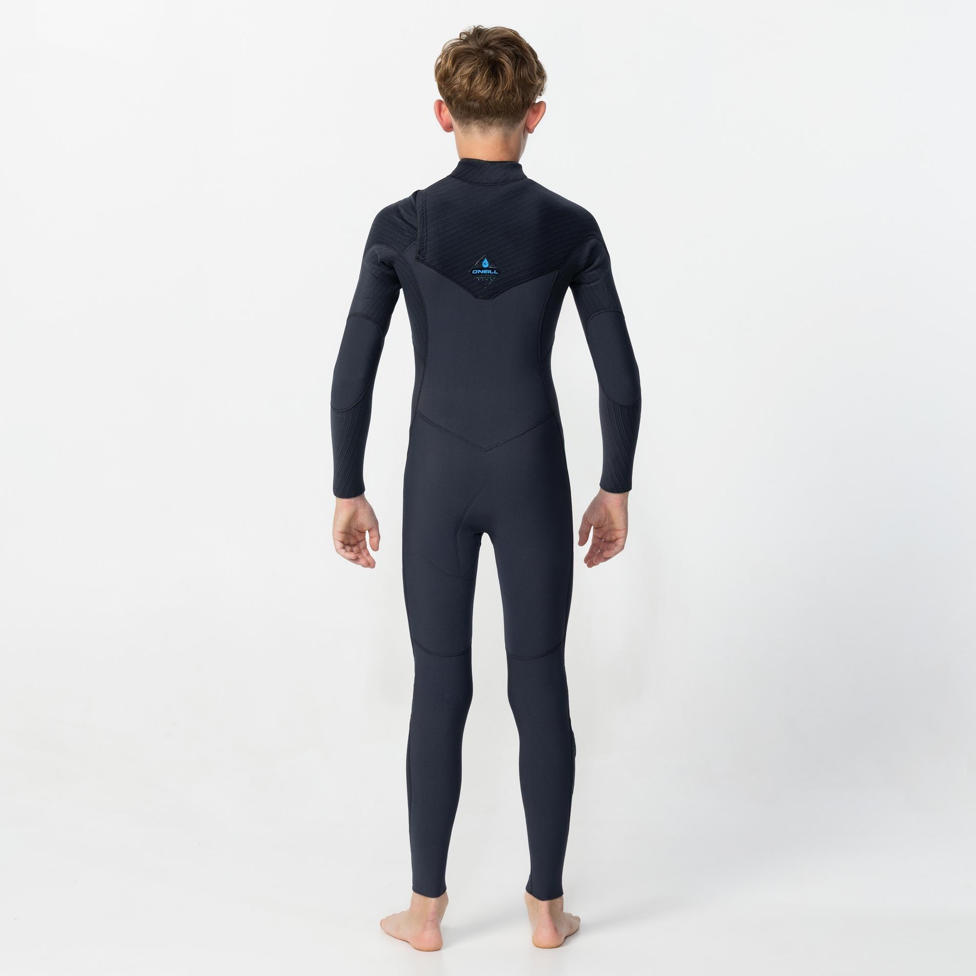 Boy's HyperFreak 4/3+ Steamer Chest Zip Wetsuit - Gunmetal