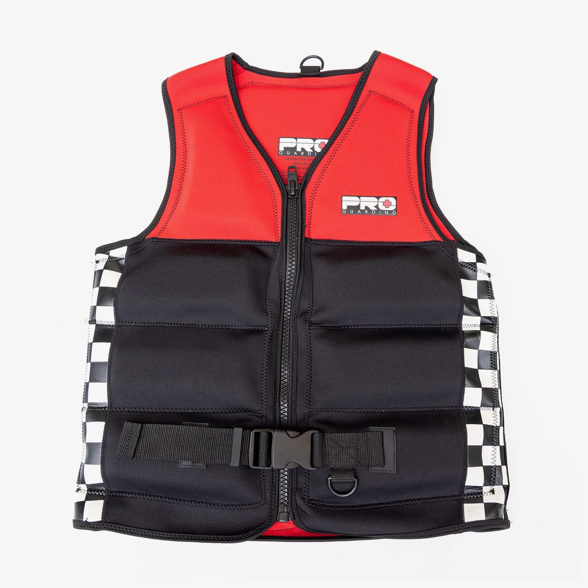 Jet Ski Life Vest - Black and Red