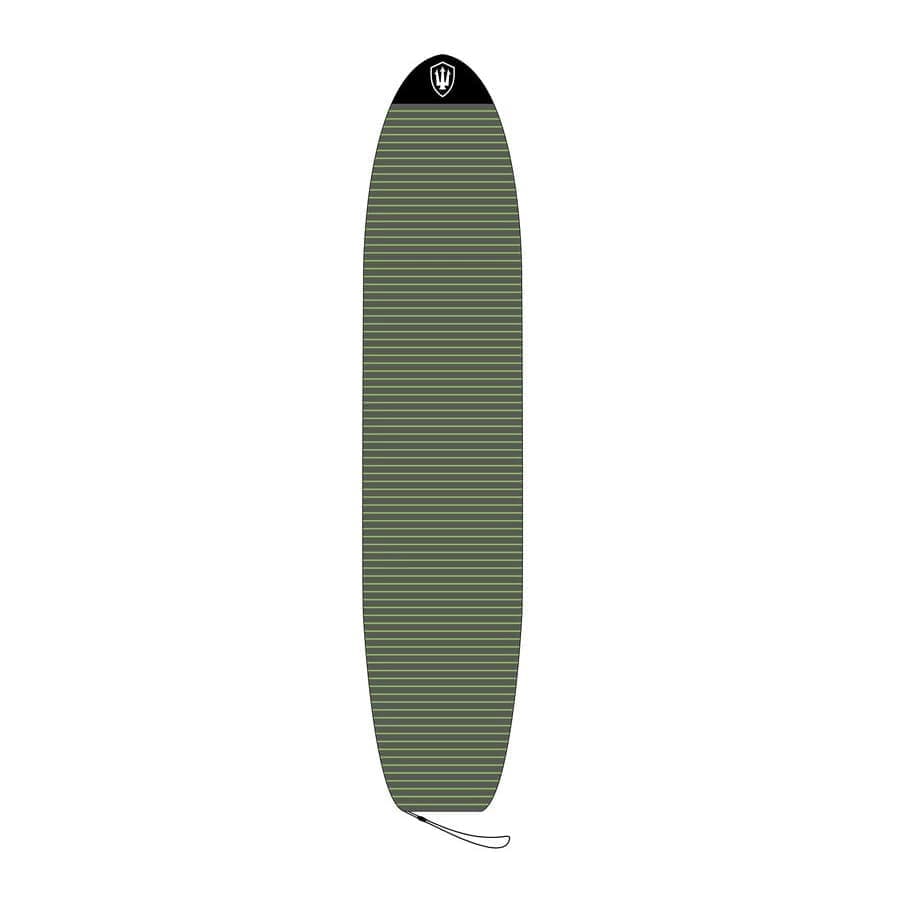 Longboard Stretch Cover-Charcoal / Blue-8'1 4