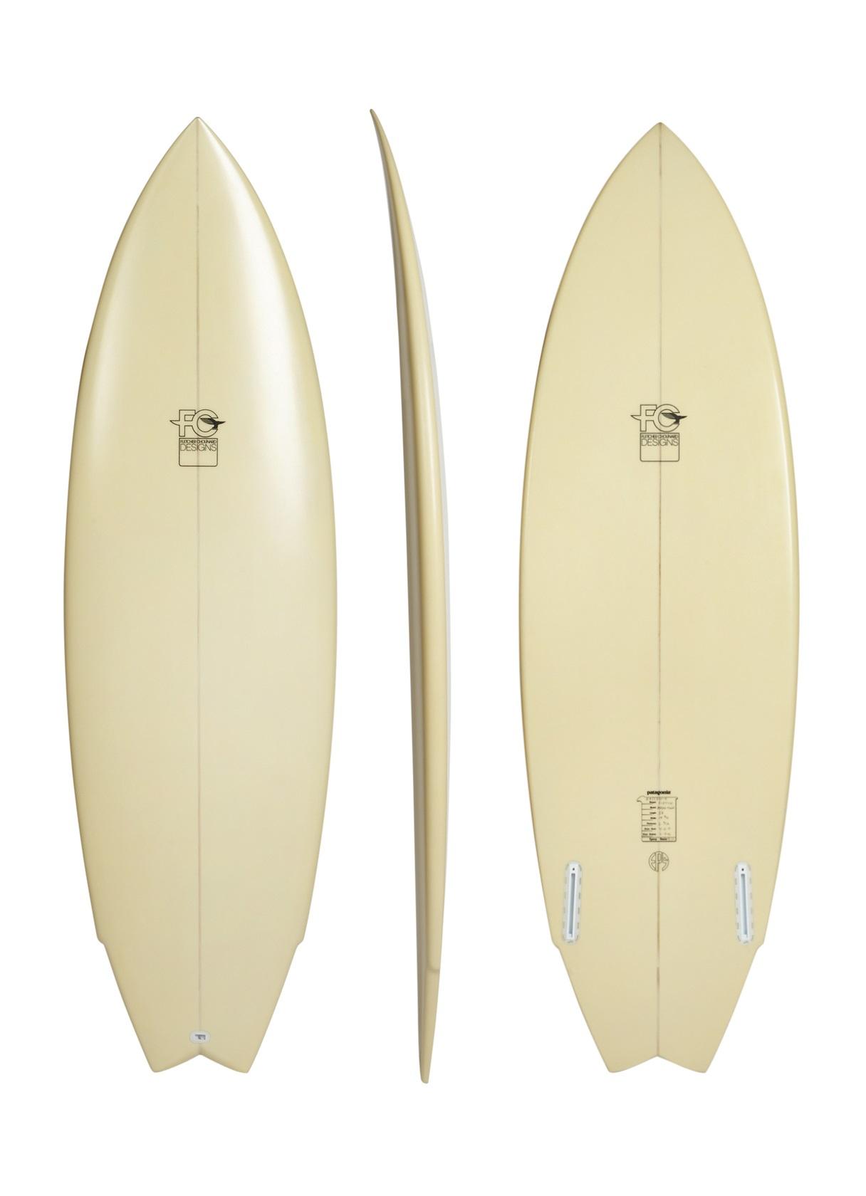 Mako Twin - Beige/Sand (FCD Surfboards) - 5' 8" x 19.71 x 2.57 x 31.2L 1