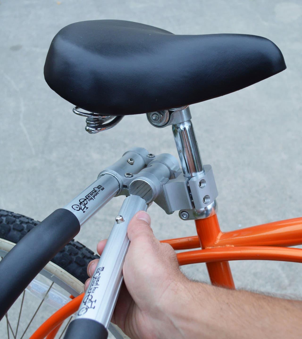 Moved by Bikes mbb shortboard surfboard bike rack seatpost quick release