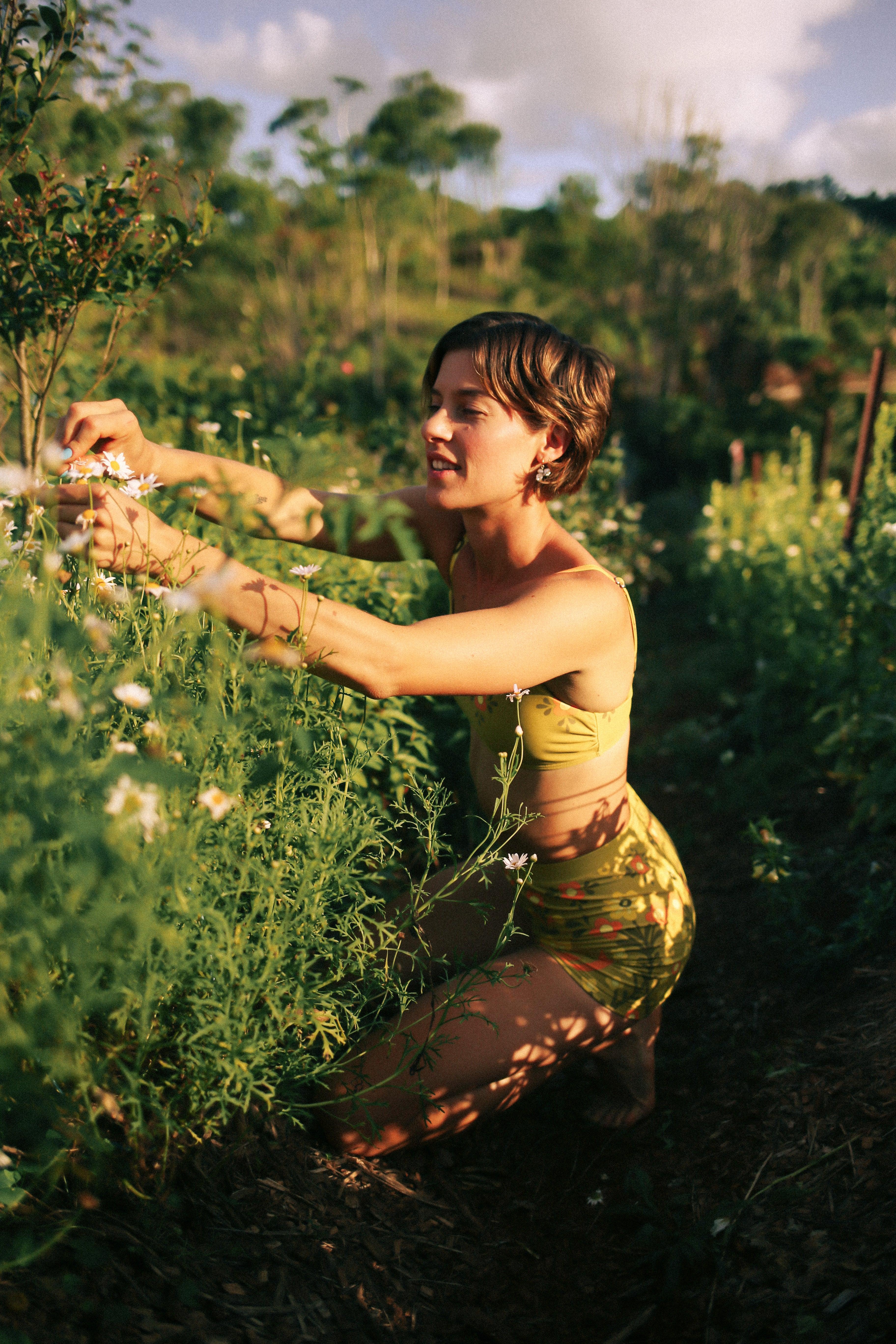 Lifestyle image in garden