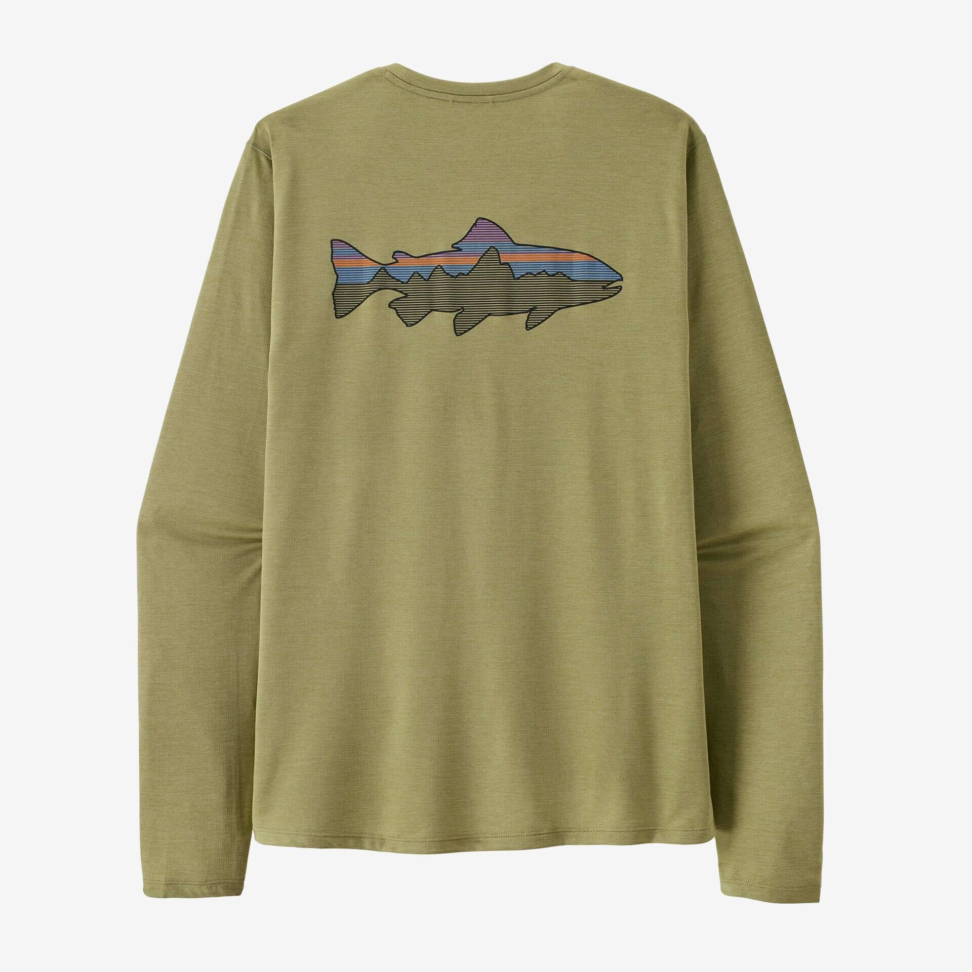 Men’s Long-Sleeved Capilene® Cool Sun Shirt - Fitz Roy Trout