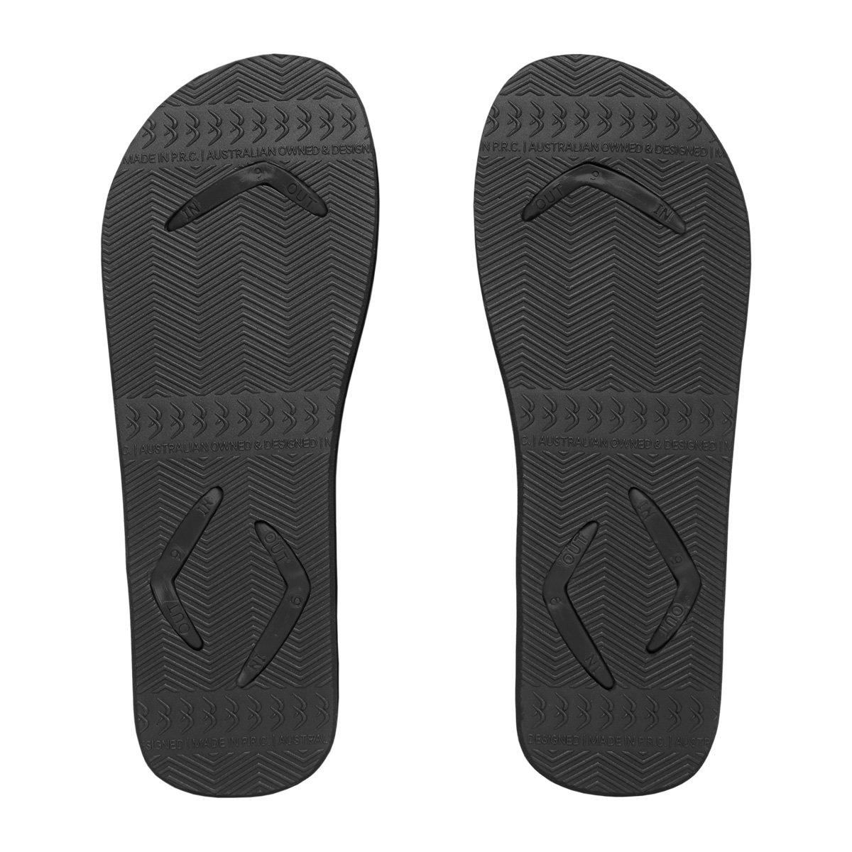 Boomerangz Men's Black Thongs bottom