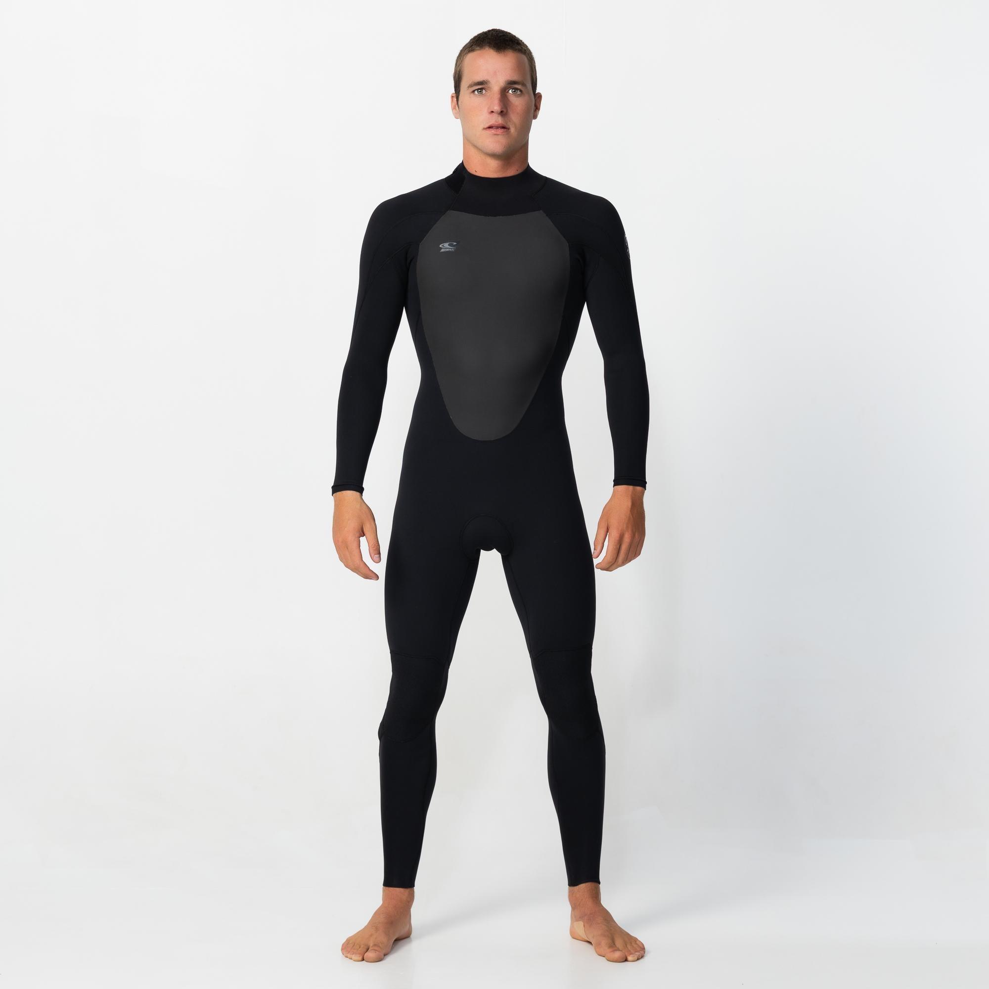Men's Defender 3/2mm Steamer Back Zip - Black
