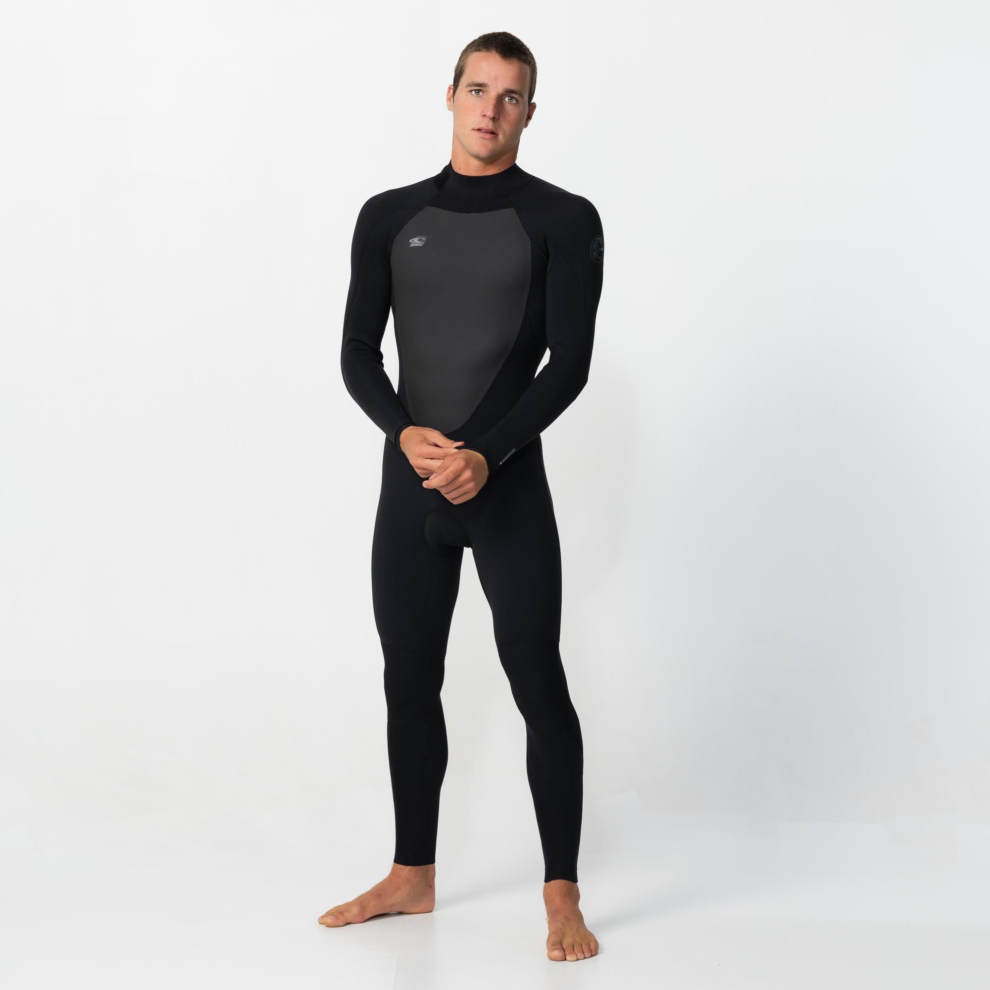Men's Defender 3/2mm Steamer Back Zip - Black