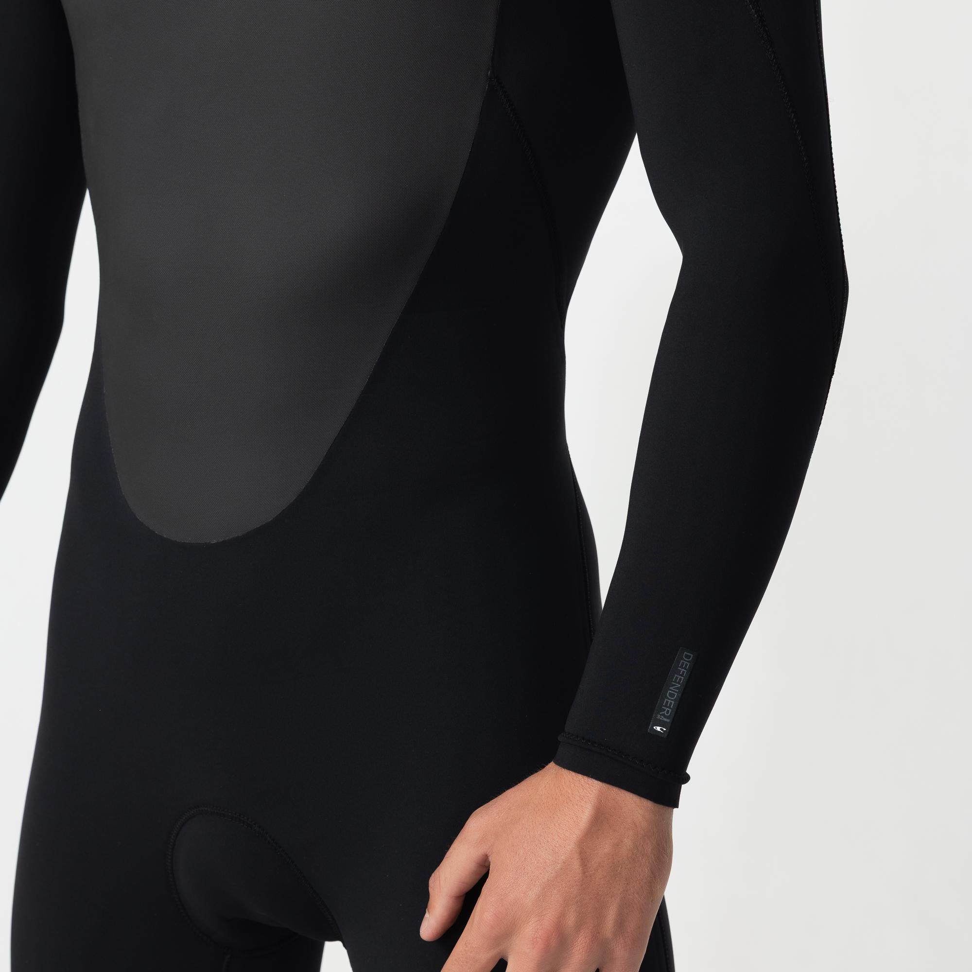 Men's Defender 3/2mm Steamer Back Zip - Black