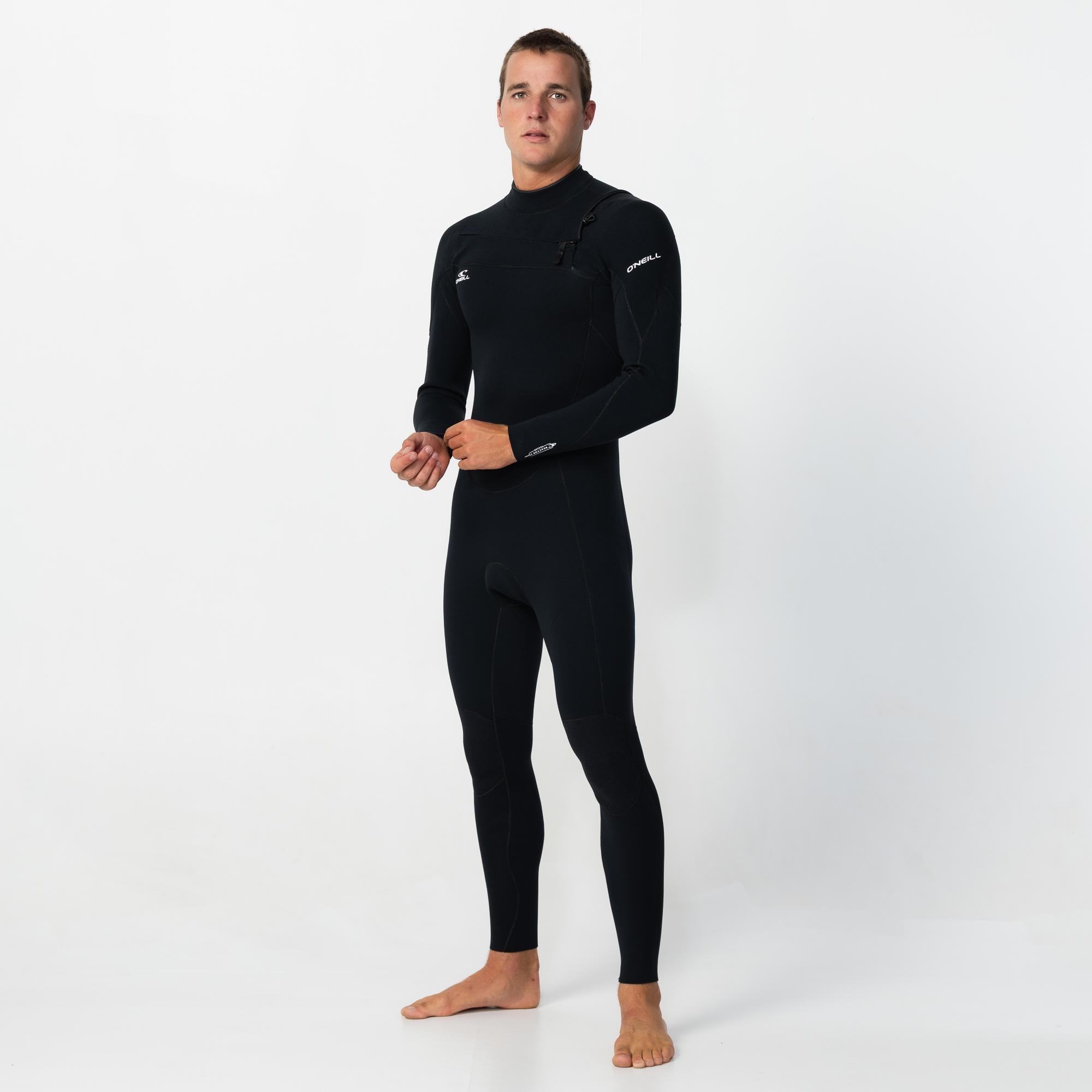 Men's Reactor 3/2mm GBS Steamer Chest Zip - Black